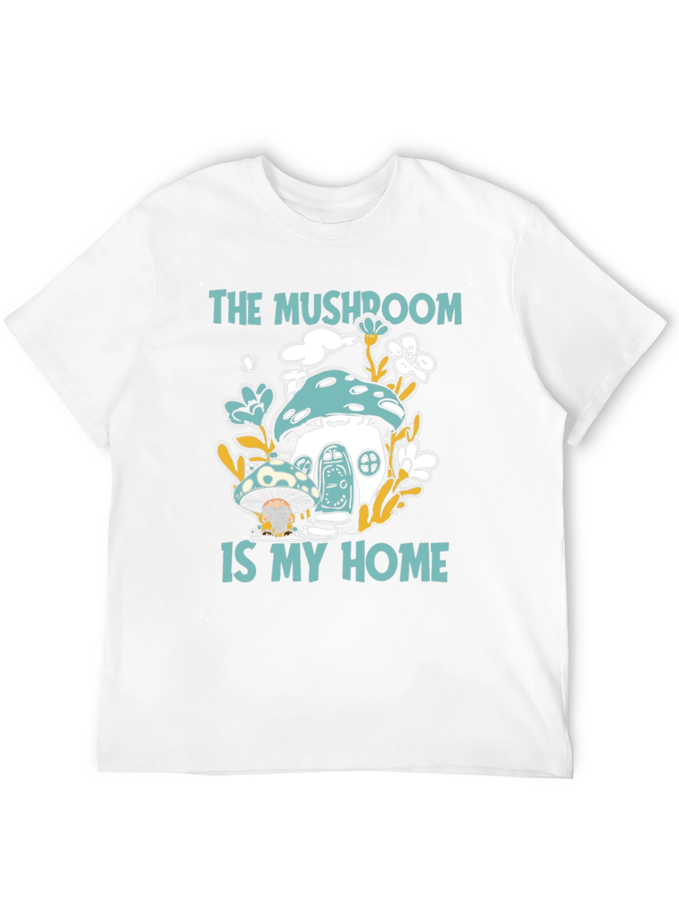 Mushroom Home Graphic Tee - Funky & Unique Design