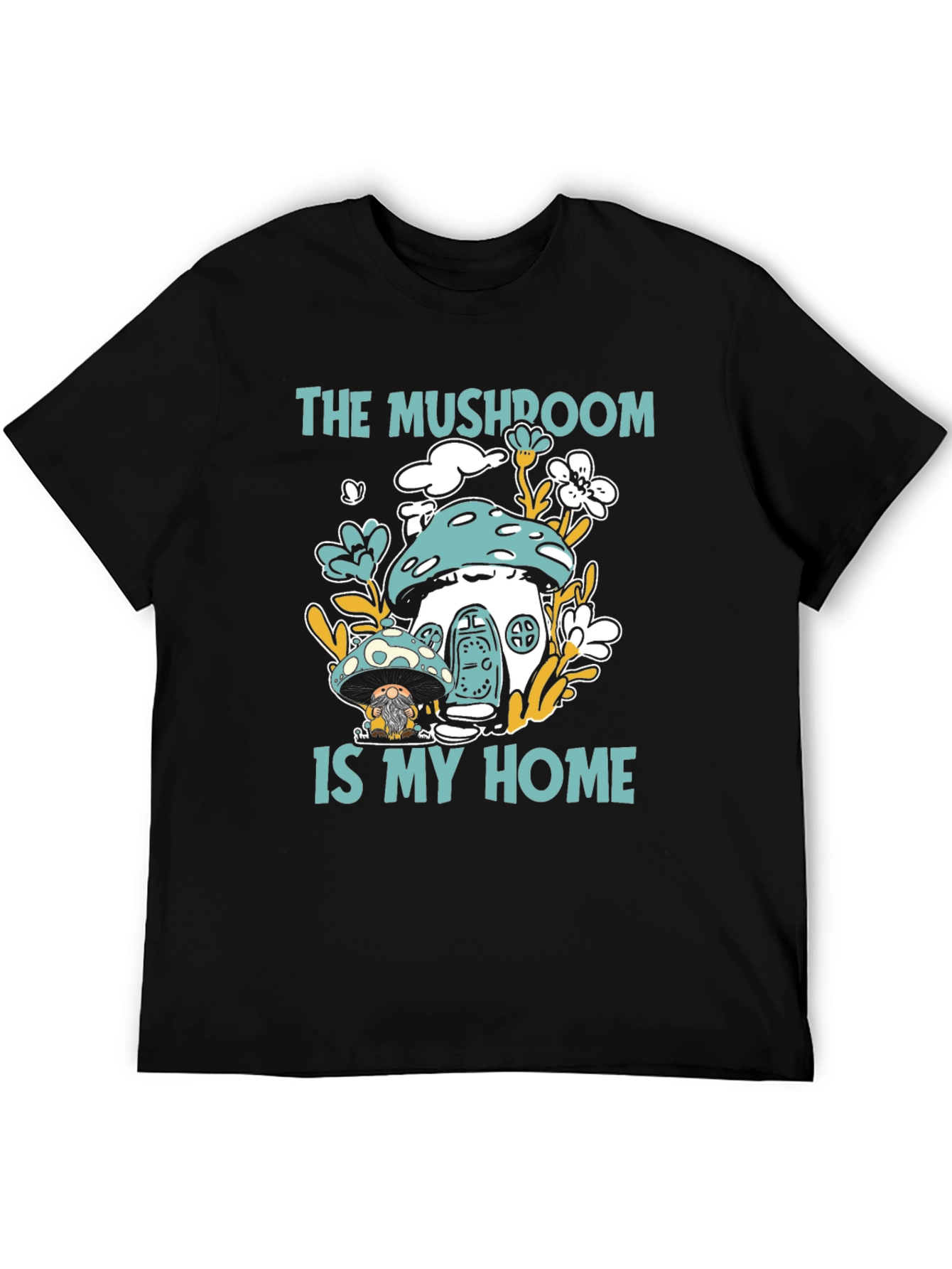 Mushroom Home Graphic Tee - Funky & Unique Design