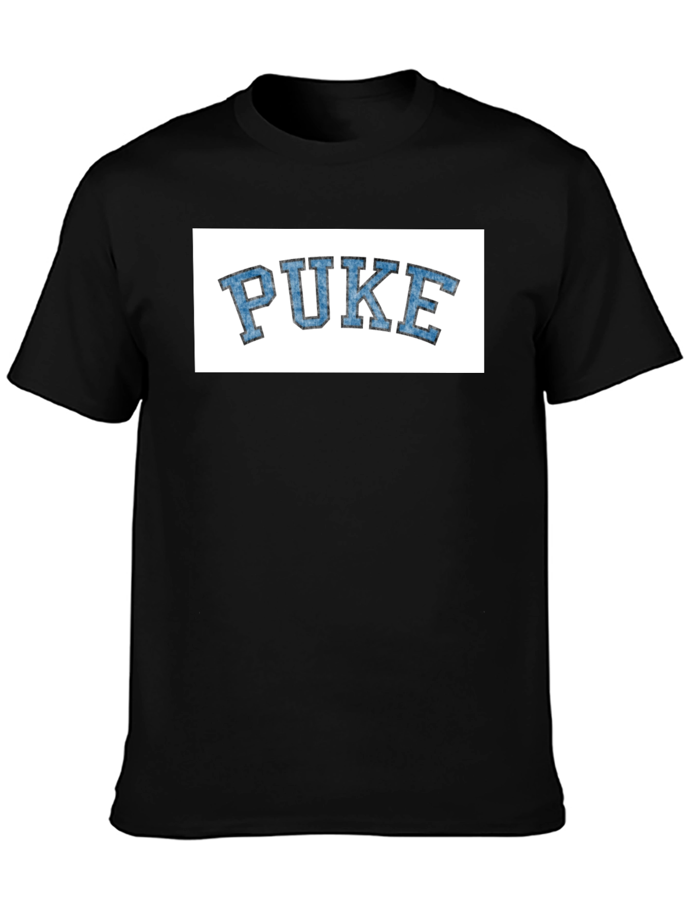 Novelty PUKE Graphic Tee - College Style