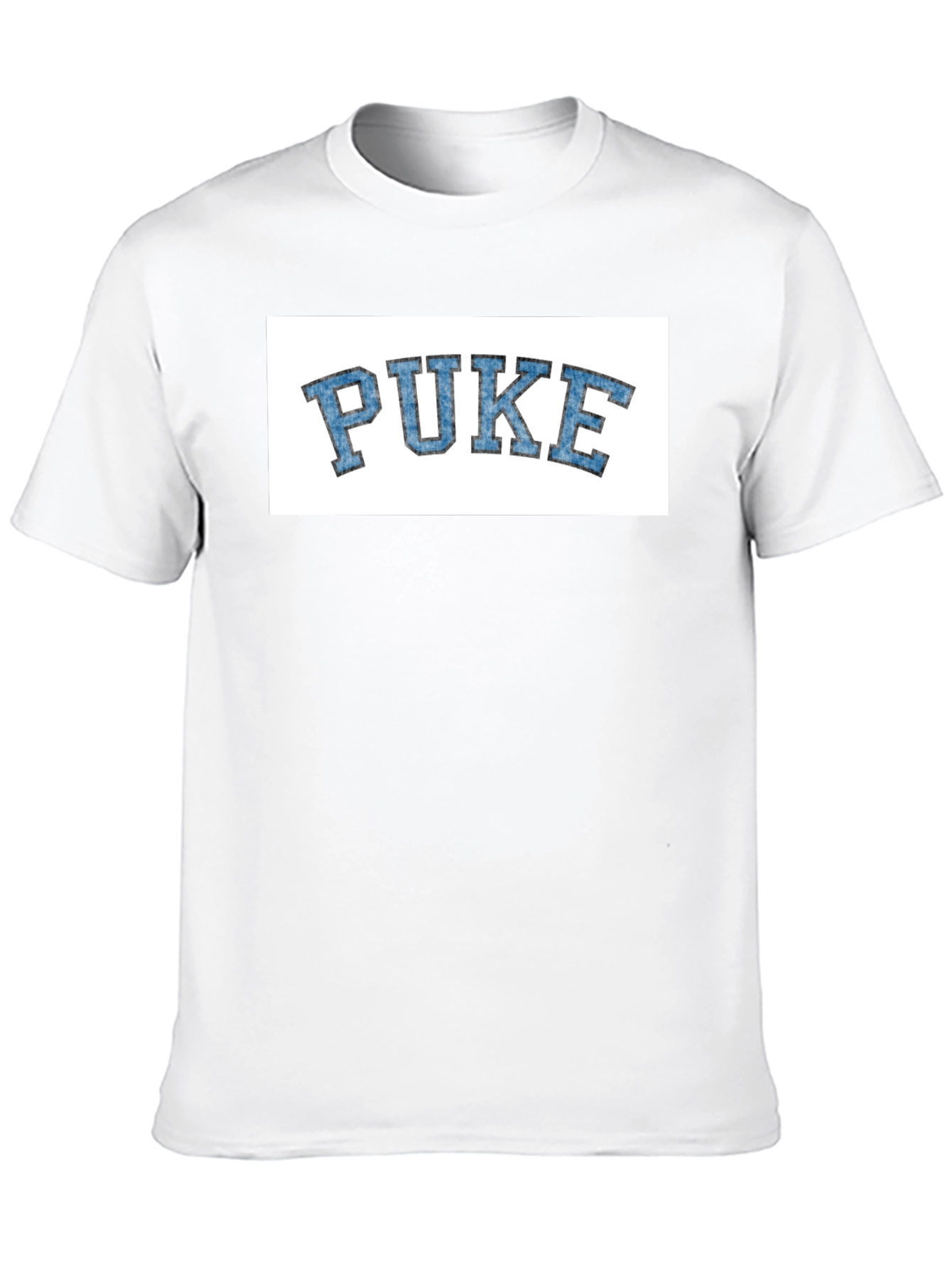 Novelty PUKE Graphic Tee - College Style