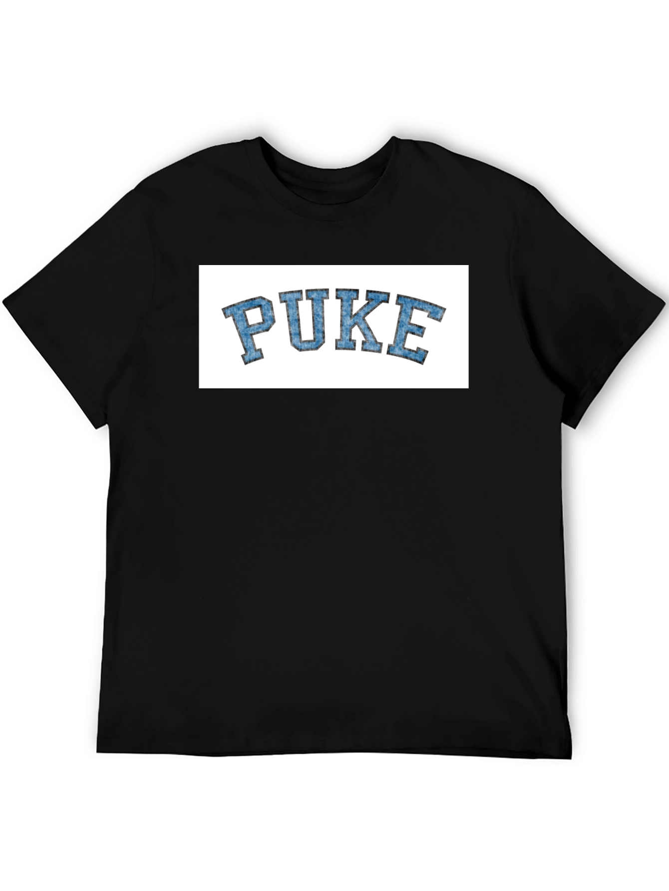 Novelty PUKE Graphic Tee - College Style