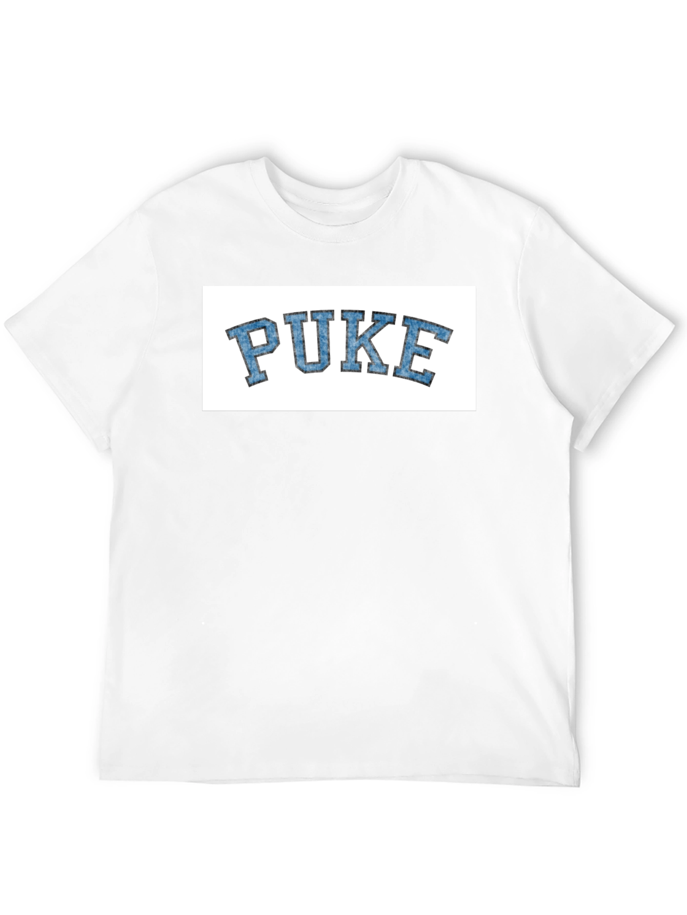 Novelty PUKE Graphic Tee - College Style