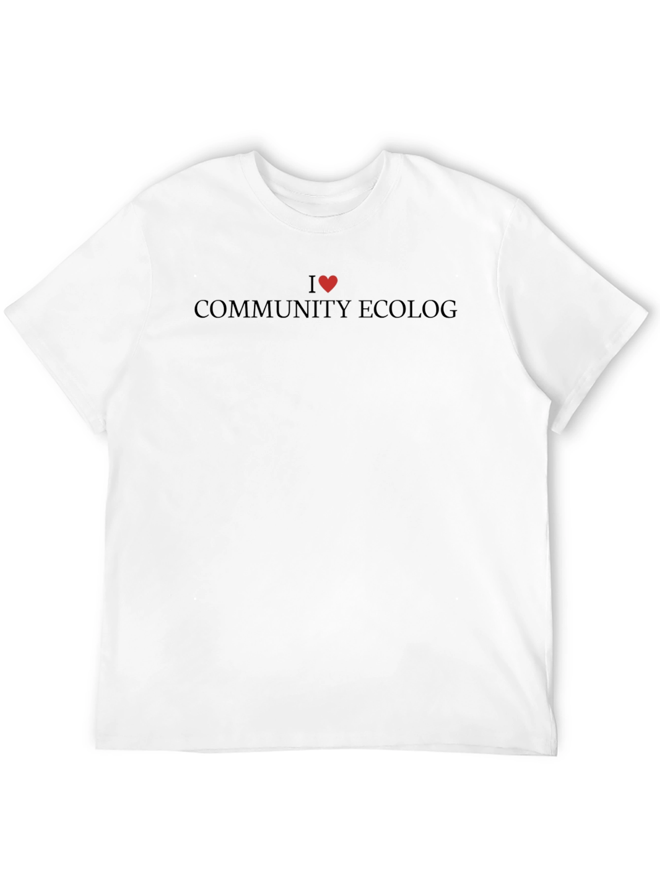 I Heart Community Ecology Black T-Shirt