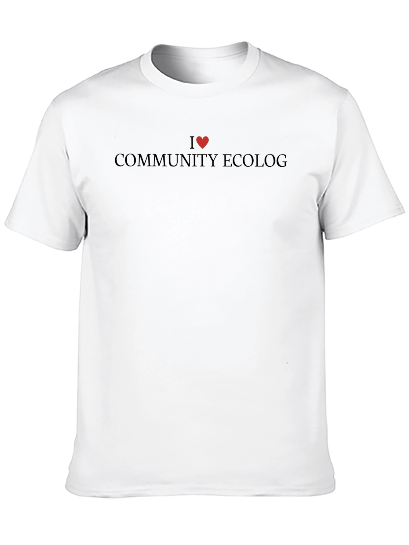 I Heart Community Ecology Black T-Shirt