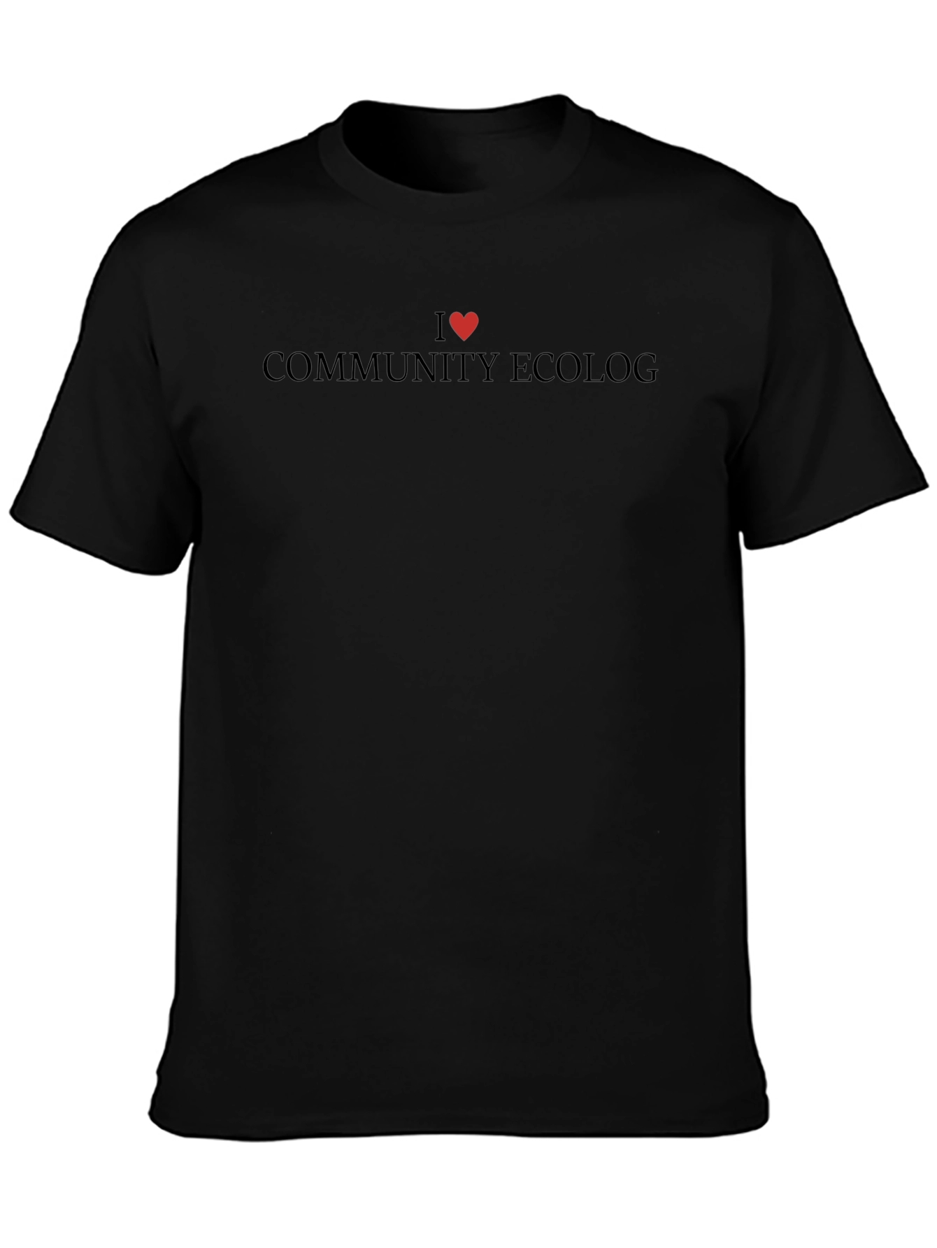 I Heart Community Ecology Black T-Shirt