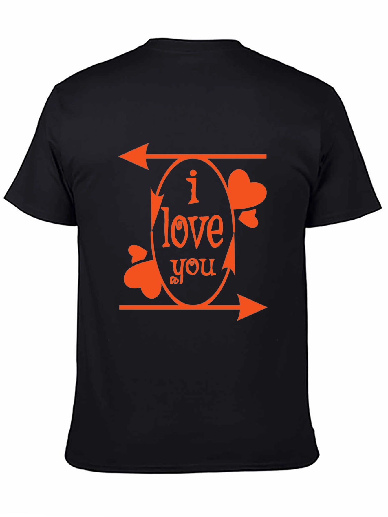I Love You Arrows Graphic Tee - Black
