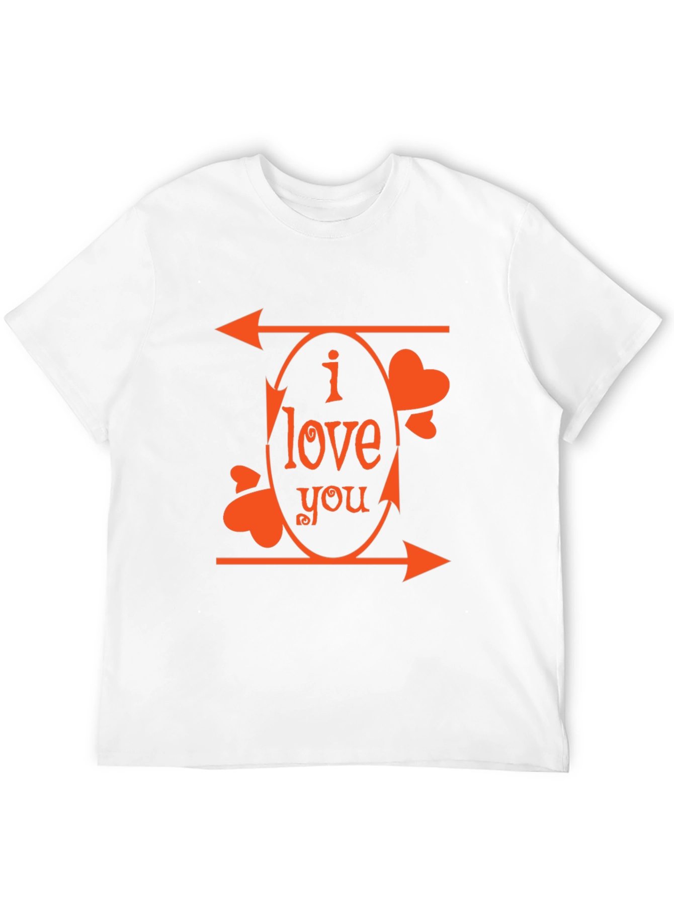 I Love You Arrows Graphic Tee - Black