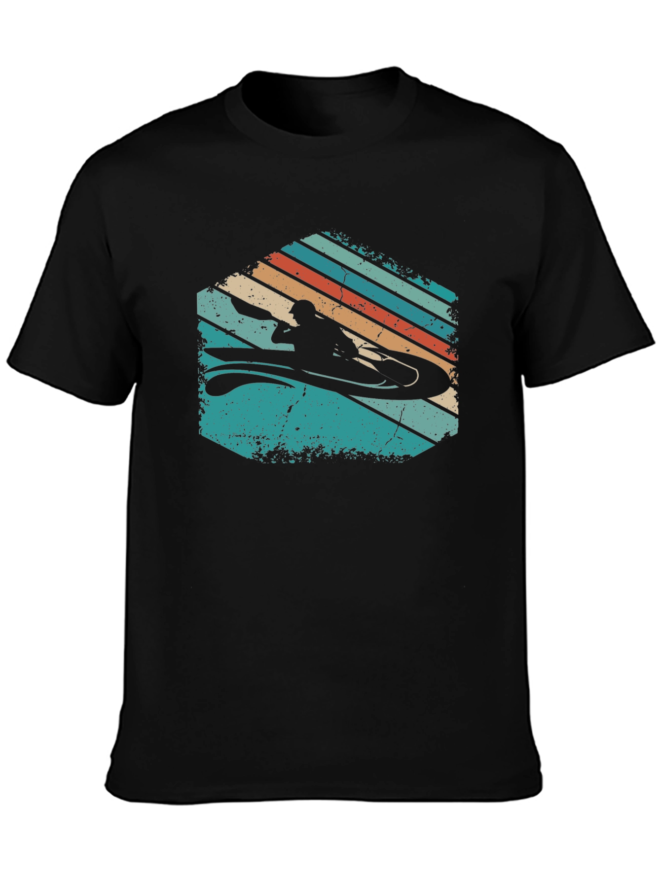 Retro Kayak T-Shirt - Adventure Ready