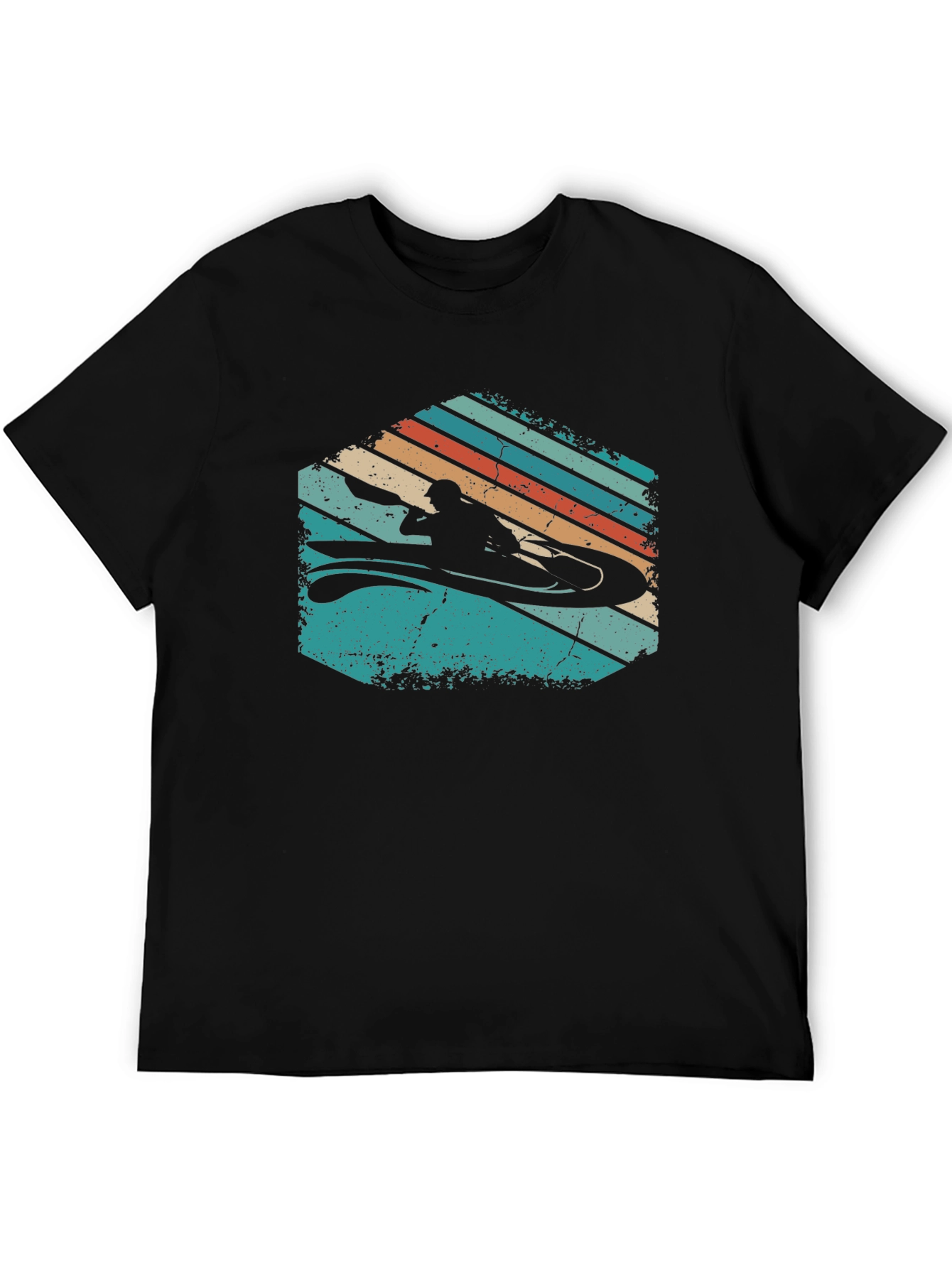 Retro Kayak T-Shirt - Adventure Ready