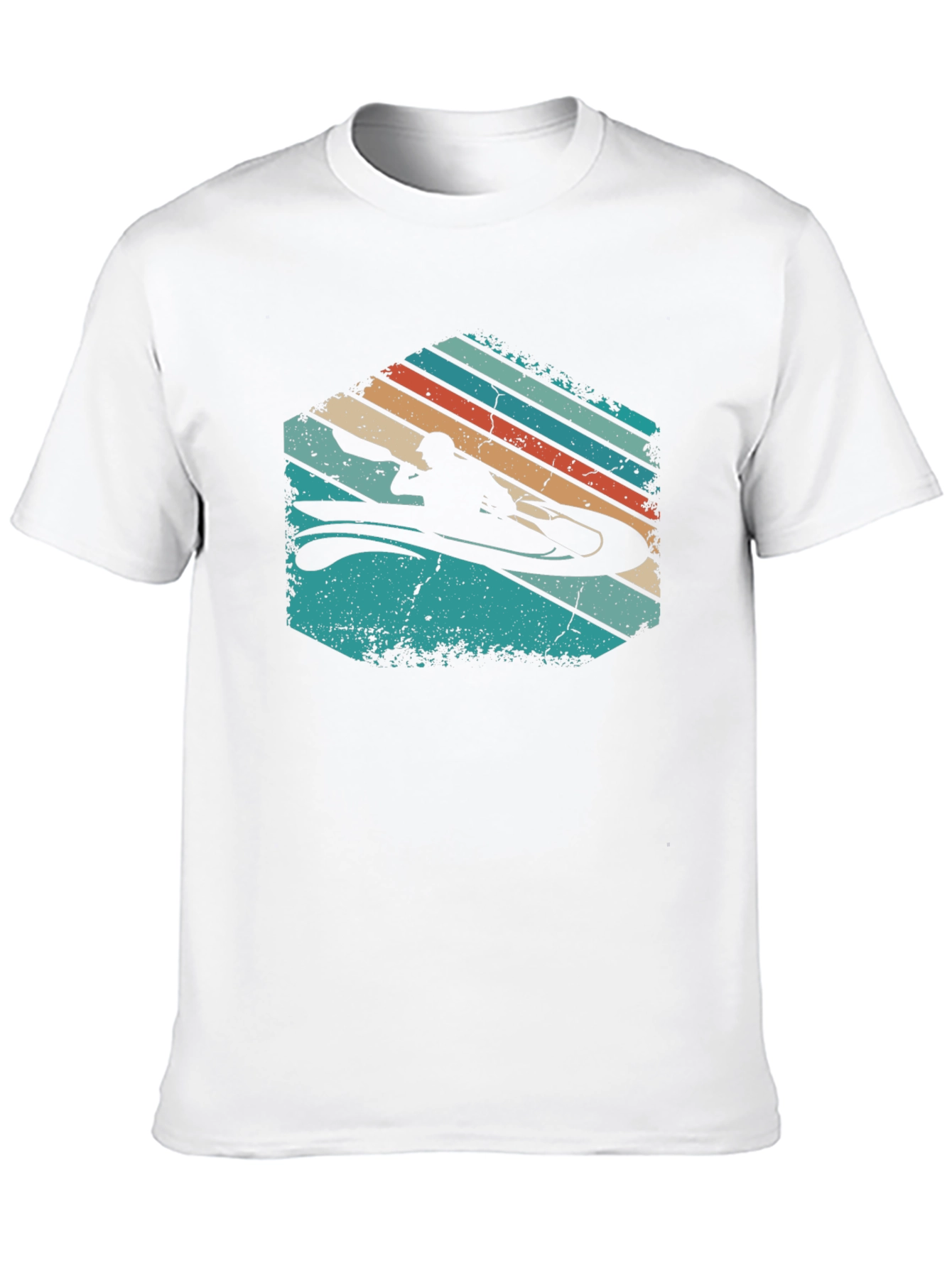 Retro Kayak T-Shirt - Adventure Ready