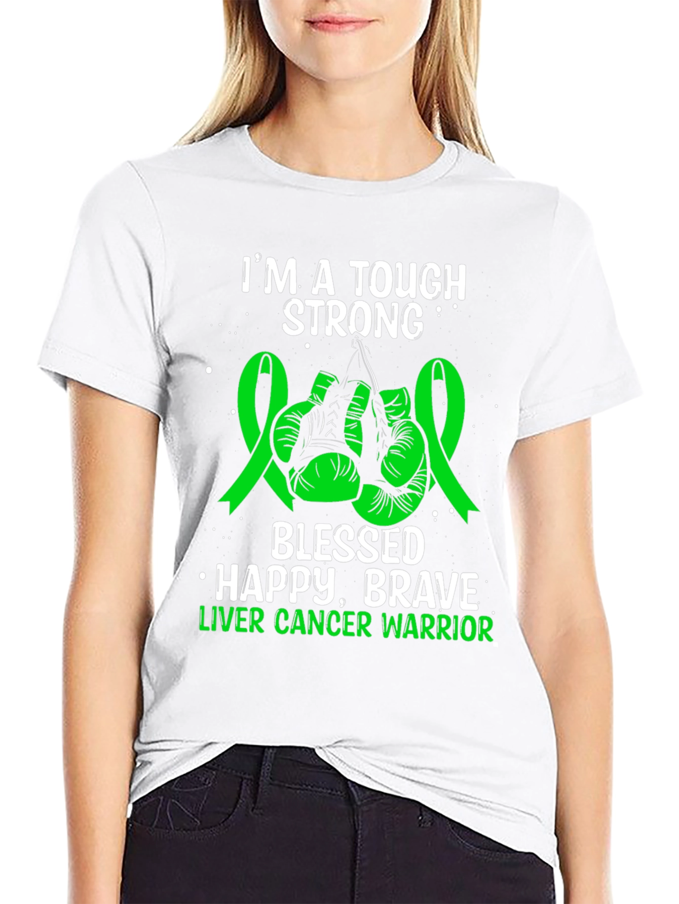 Tough Strong Liver Cancer Warrior T-Shirt