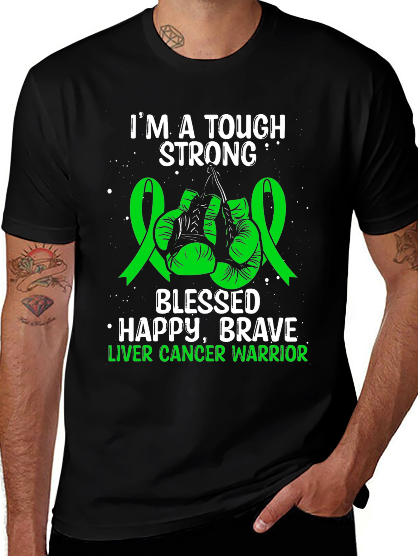 Tough Strong Liver Cancer Warrior T-Shirt