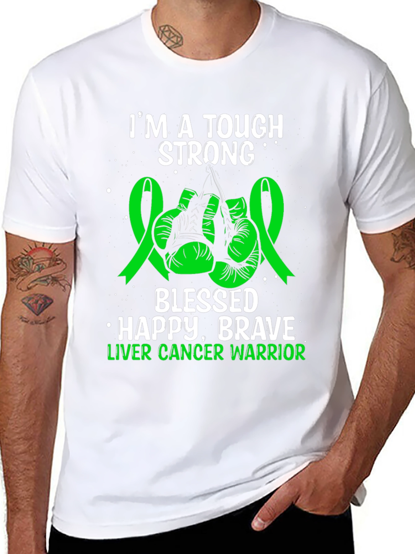 Tough Strong Liver Cancer Warrior T-Shirt
