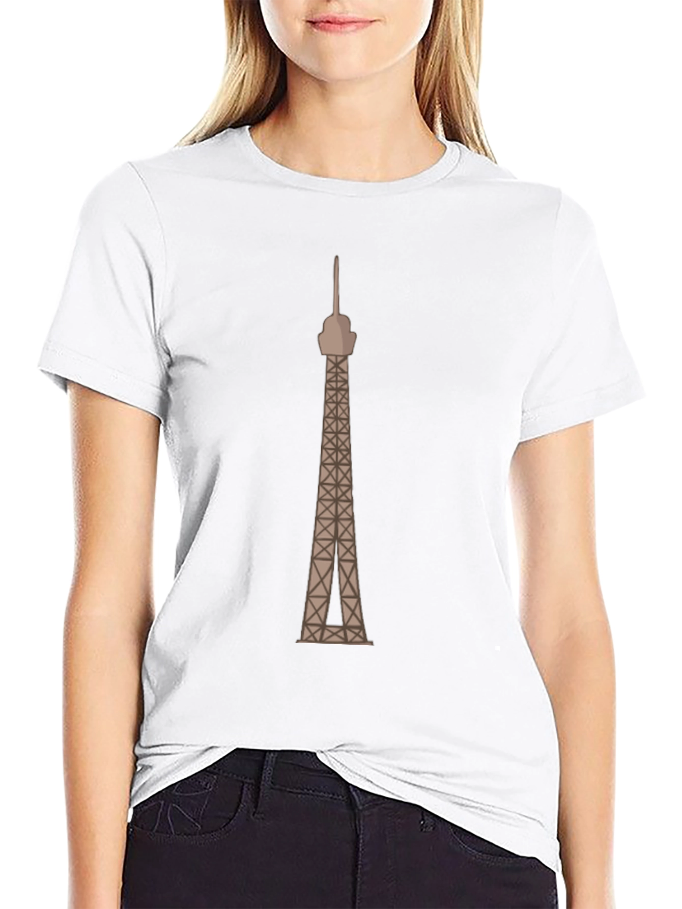 Eiffel Tower Graphic Tee - Cool Cityscape Shirt