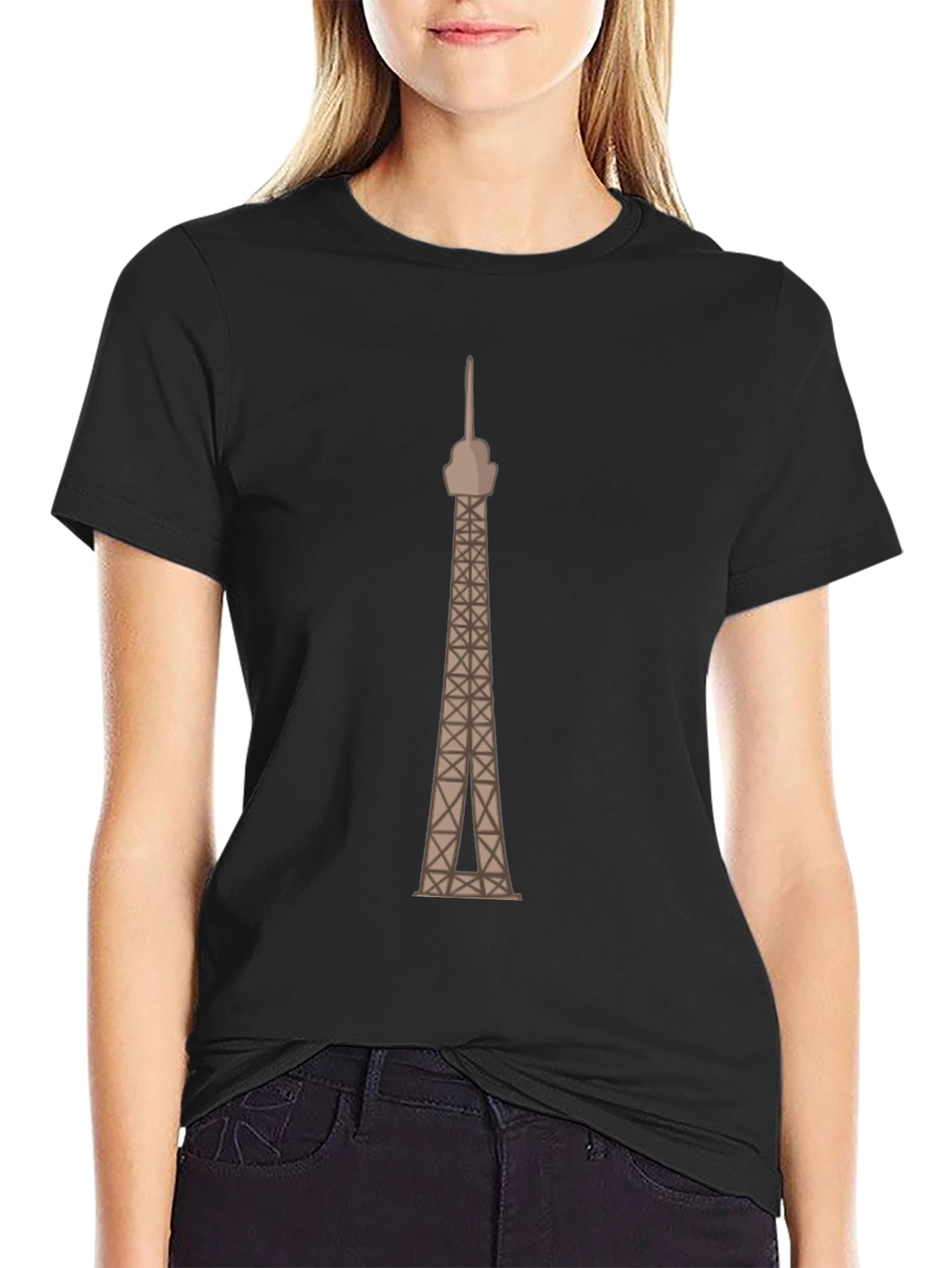 Eiffel Tower Graphic Tee - Cool Cityscape Shirt