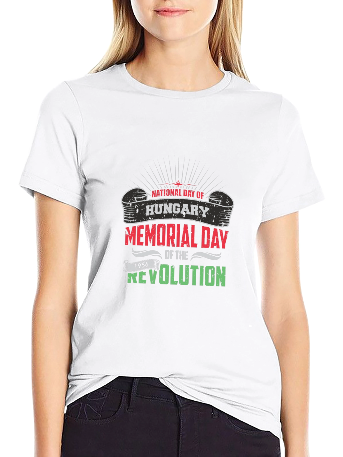 Hungary Memorial Day Revolution Black T-Shirt