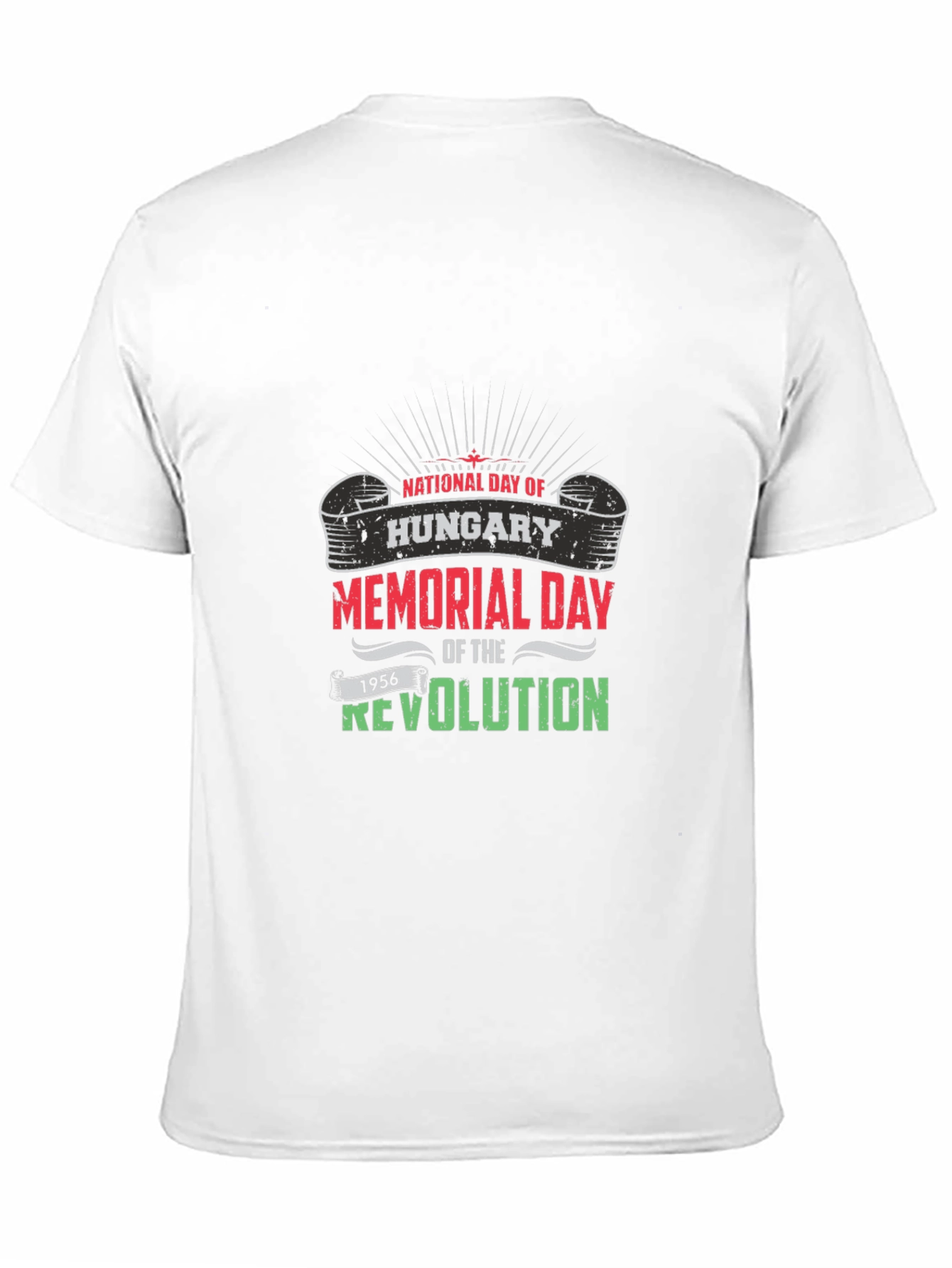 Hungary Memorial Day Revolution Black T-Shirt
