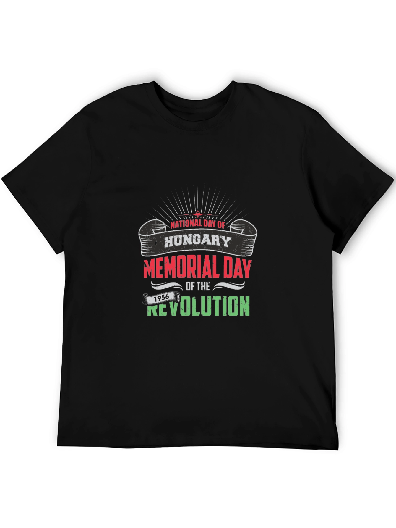 Hungary Memorial Day Revolution Black T-Shirt