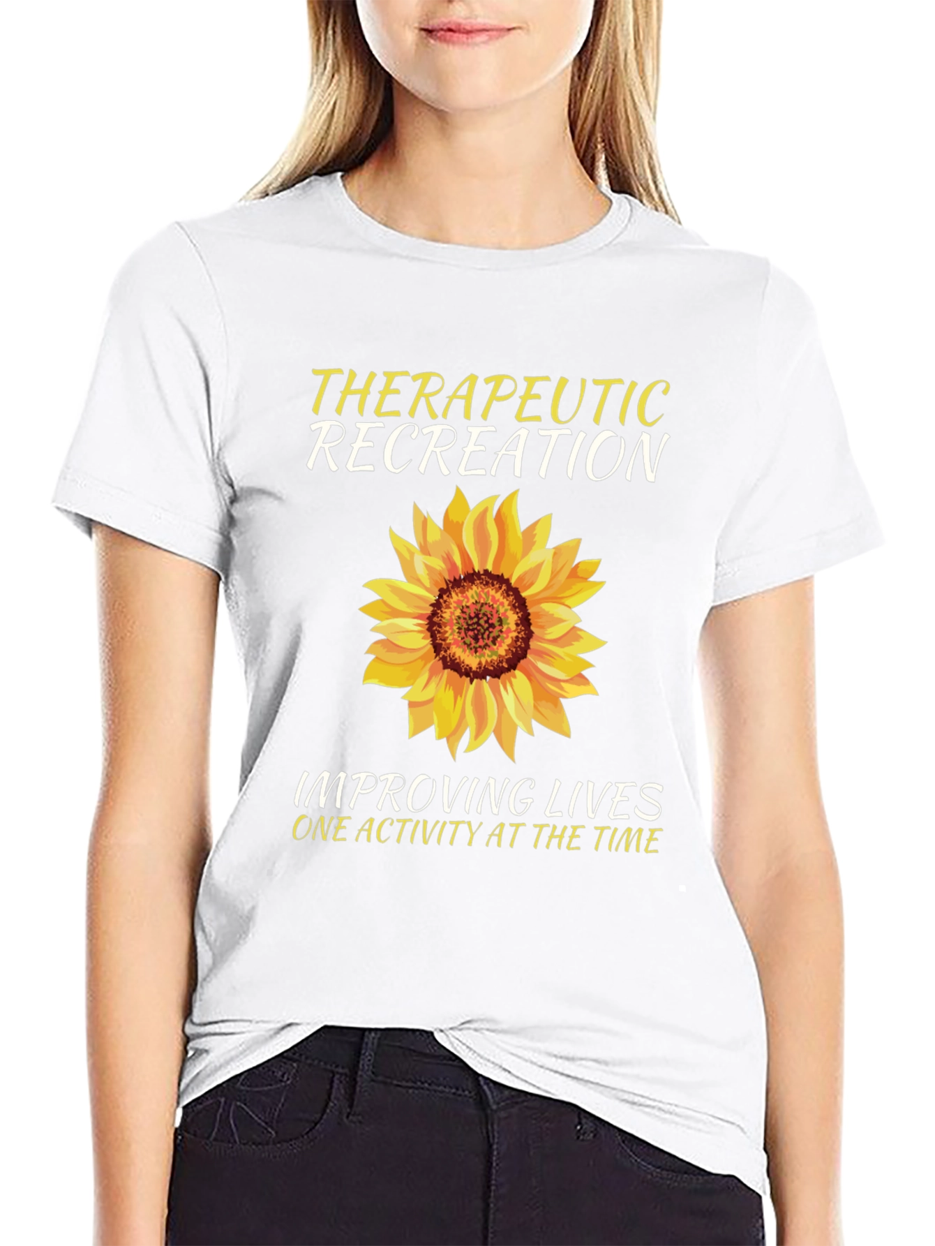 Therapeutic Recreation Sunflower Graphic T-Shirt