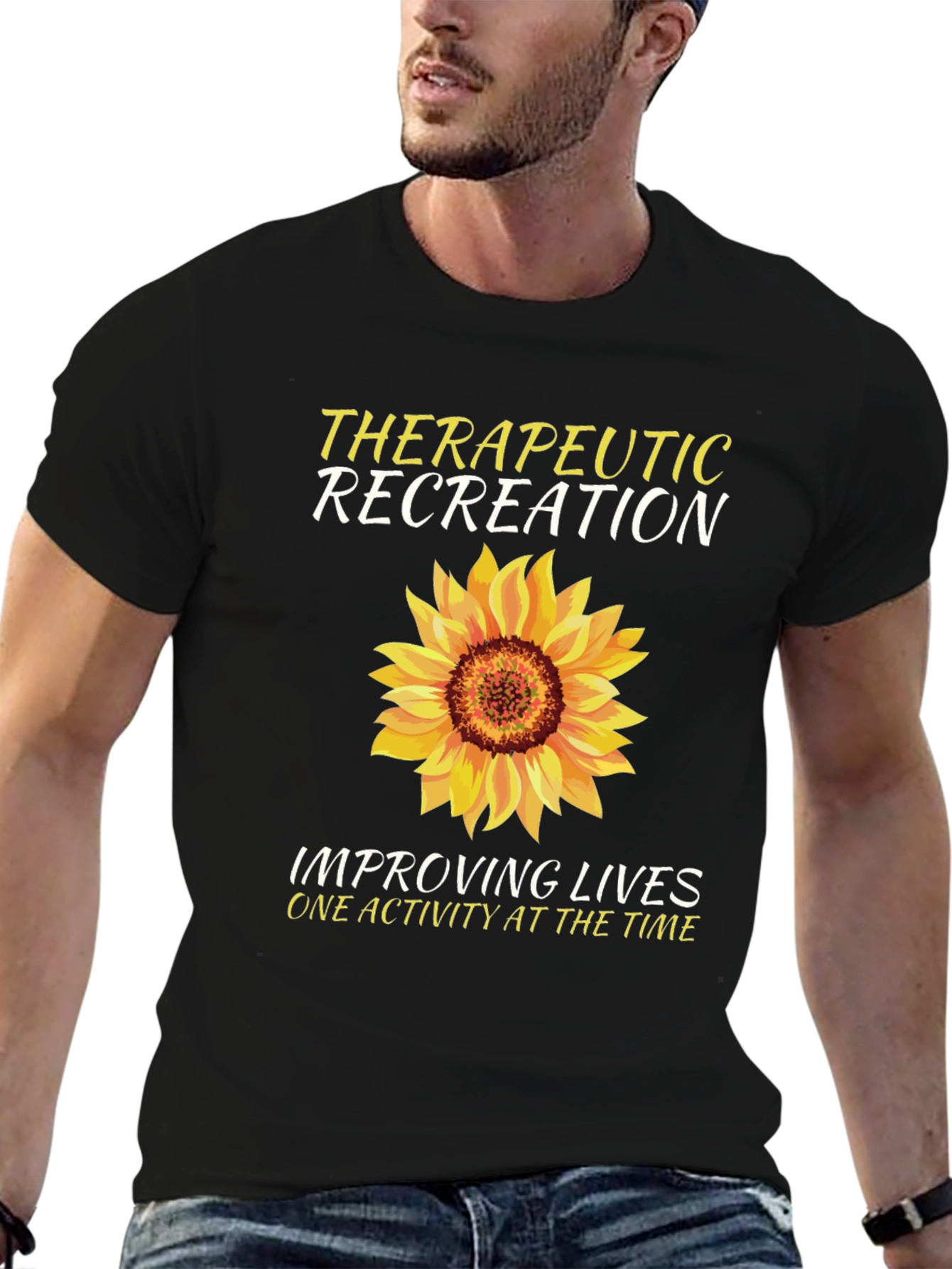Therapeutic Recreation Sunflower Graphic T-Shirt