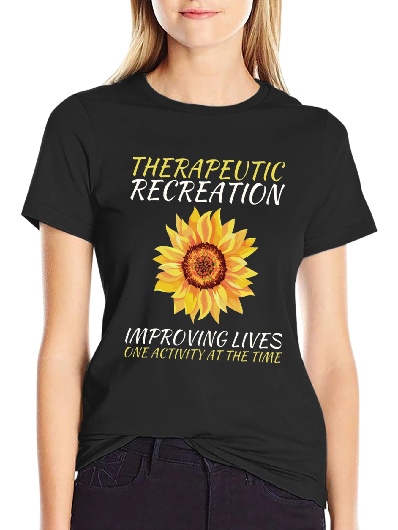 Therapeutic Recreation Sunflower Graphic T-Shirt