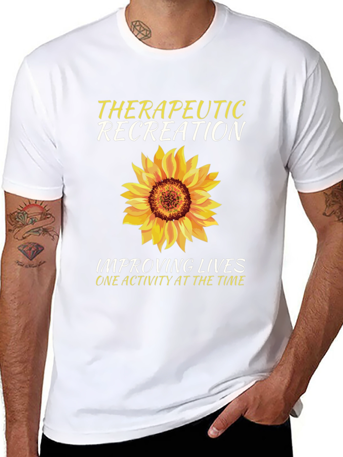Therapeutic Recreation Sunflower Graphic T-Shirt