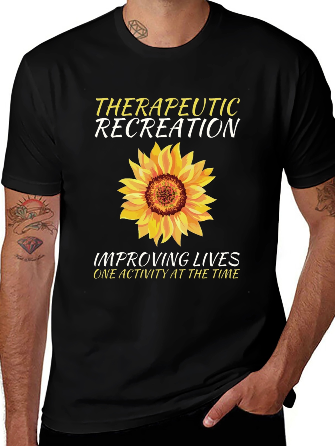 Therapeutic Recreation Sunflower Graphic T-Shirt