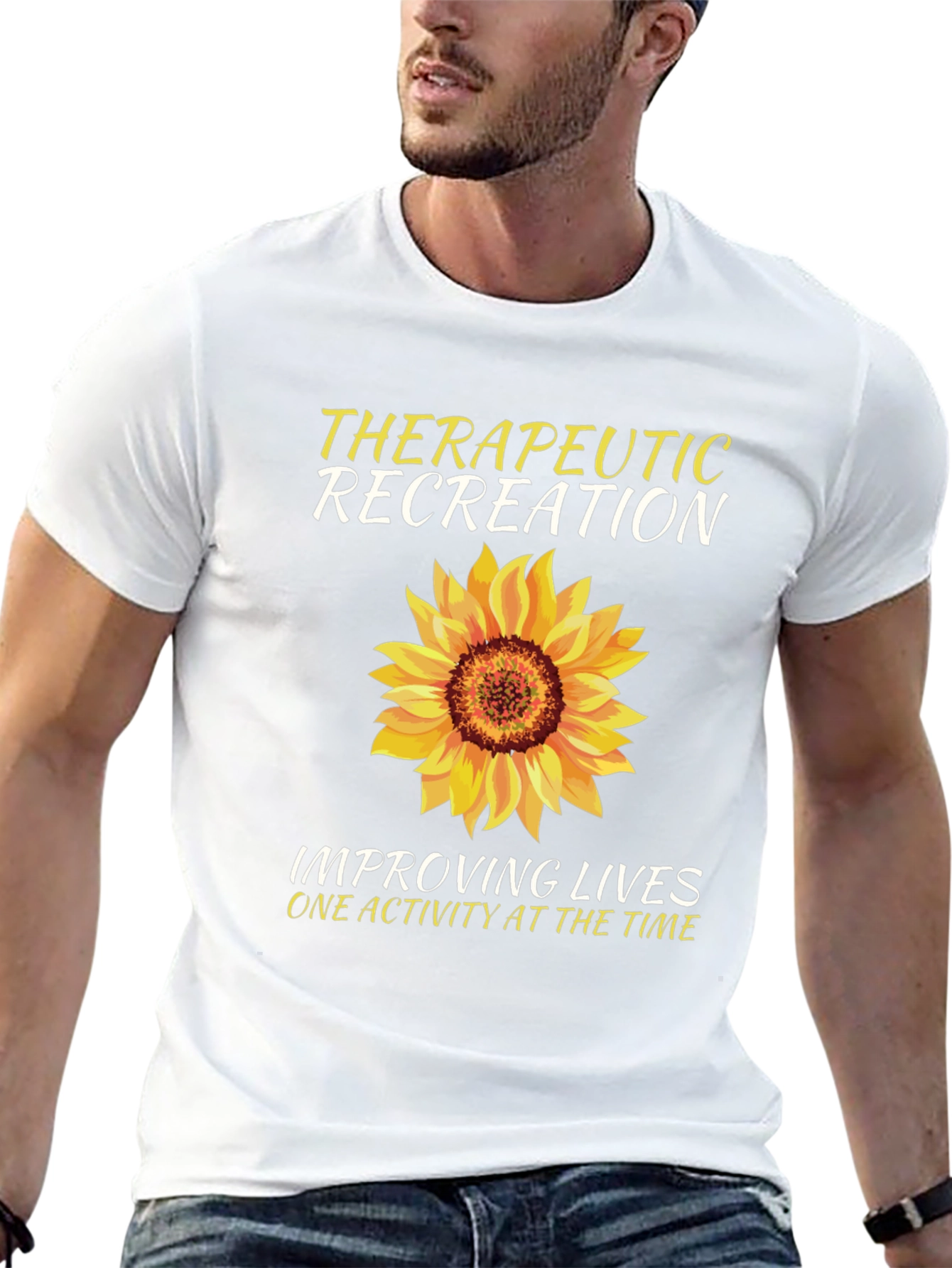 Therapeutic Recreation Sunflower Graphic T-Shirt