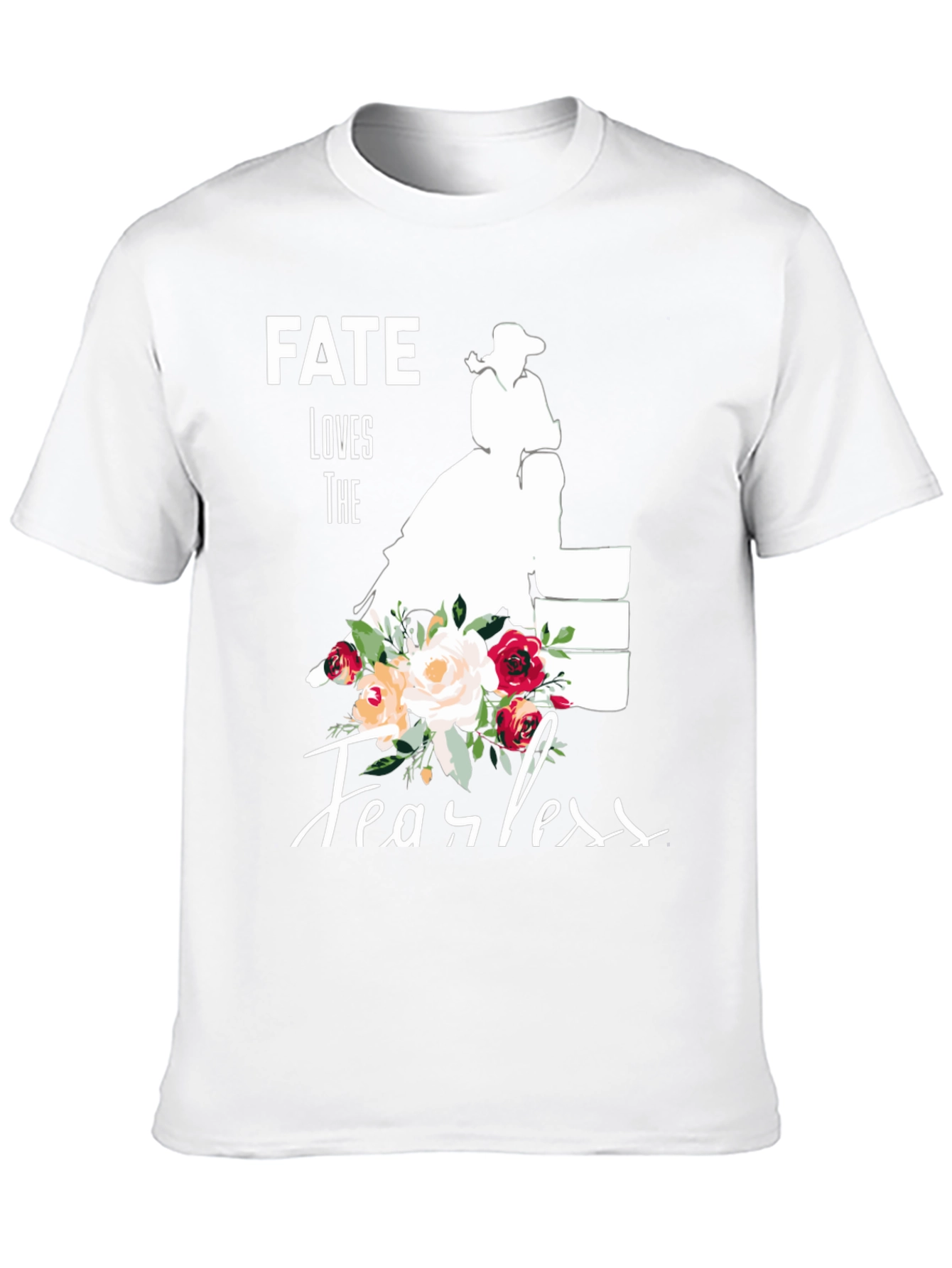 Fate Loves The Fearless Black Graphic Tee