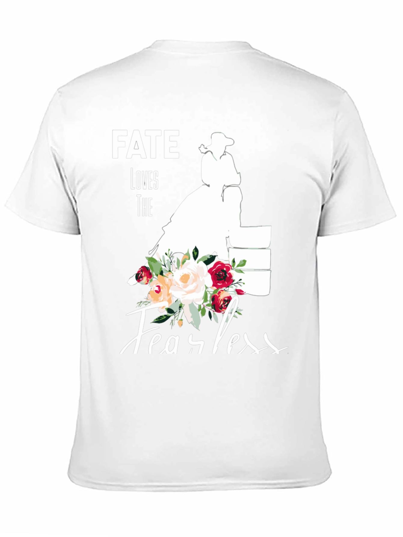 Fate Loves The Fearless Black Graphic Tee