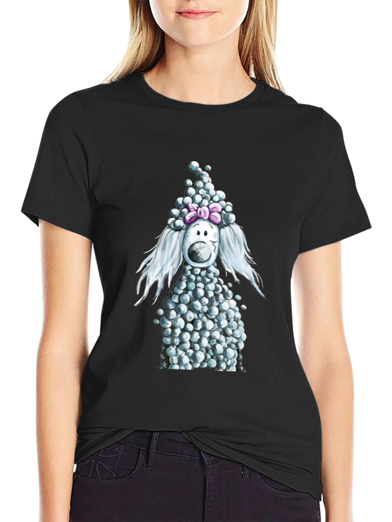 Poodle Bubble T-Shirt - Cute Cartoon Dog Tee