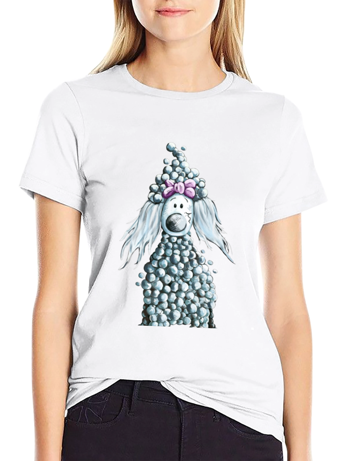 Poodle Bubble T-Shirt - Cute Cartoon Dog Tee