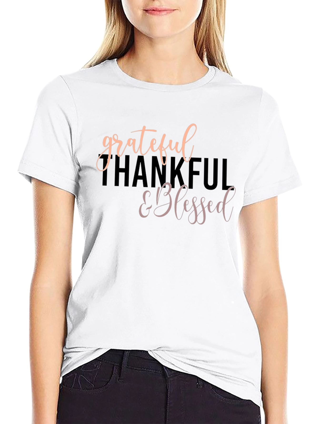 Grateful Thankful & Blessed T-Shirt