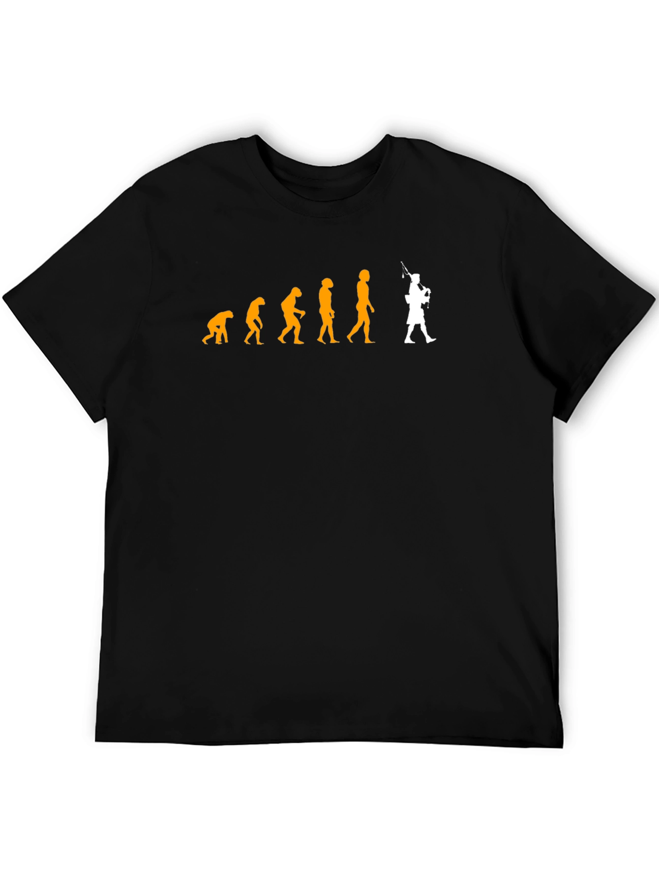 Evolution of Man Bagpipe T-Shirt