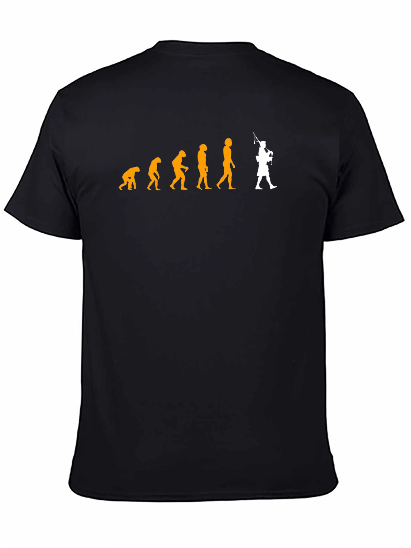 Evolution of Man Bagpipe T-Shirt