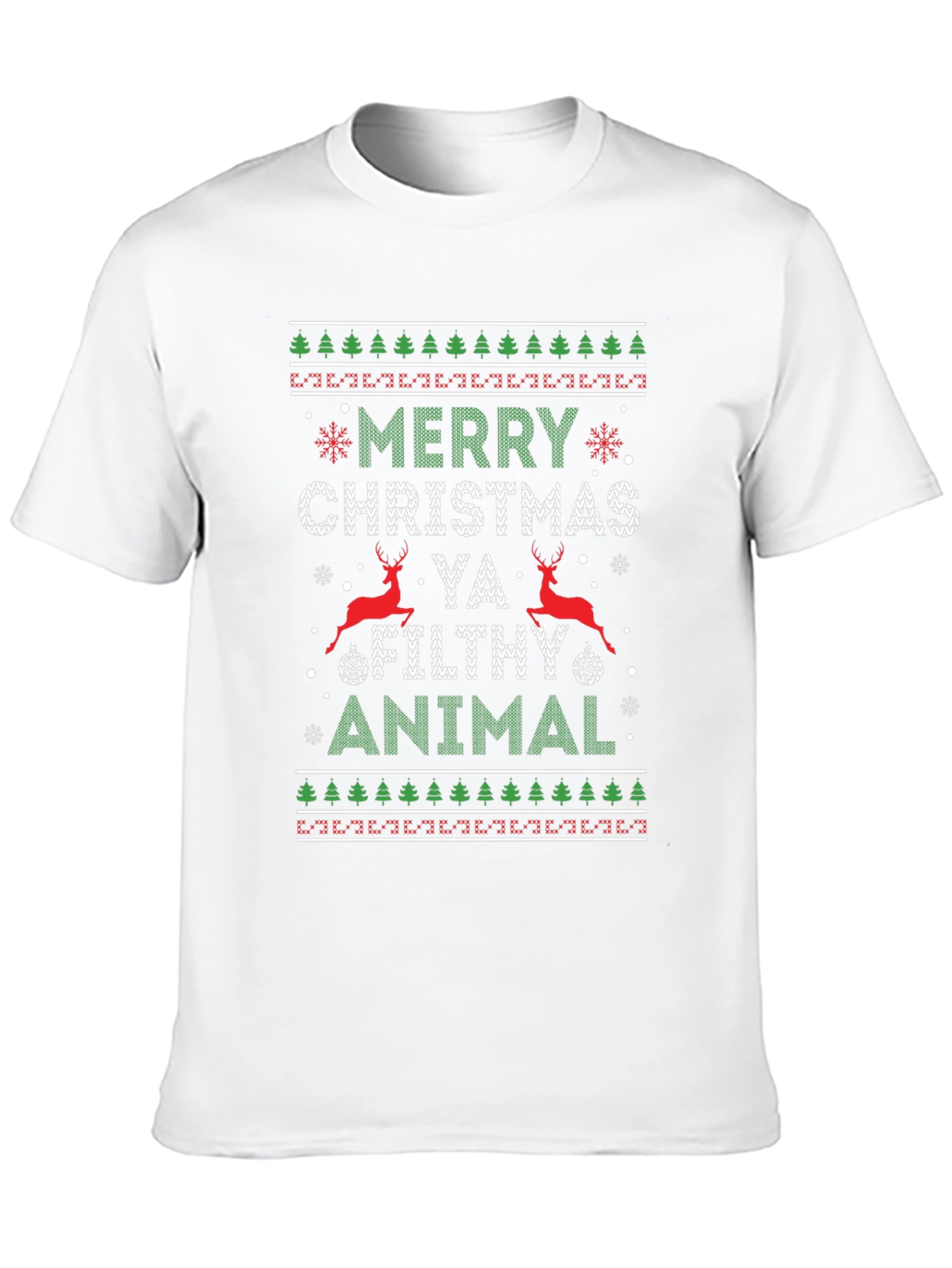 Merry Christmas Ya Filthy Animal Ugly Holiday Tee