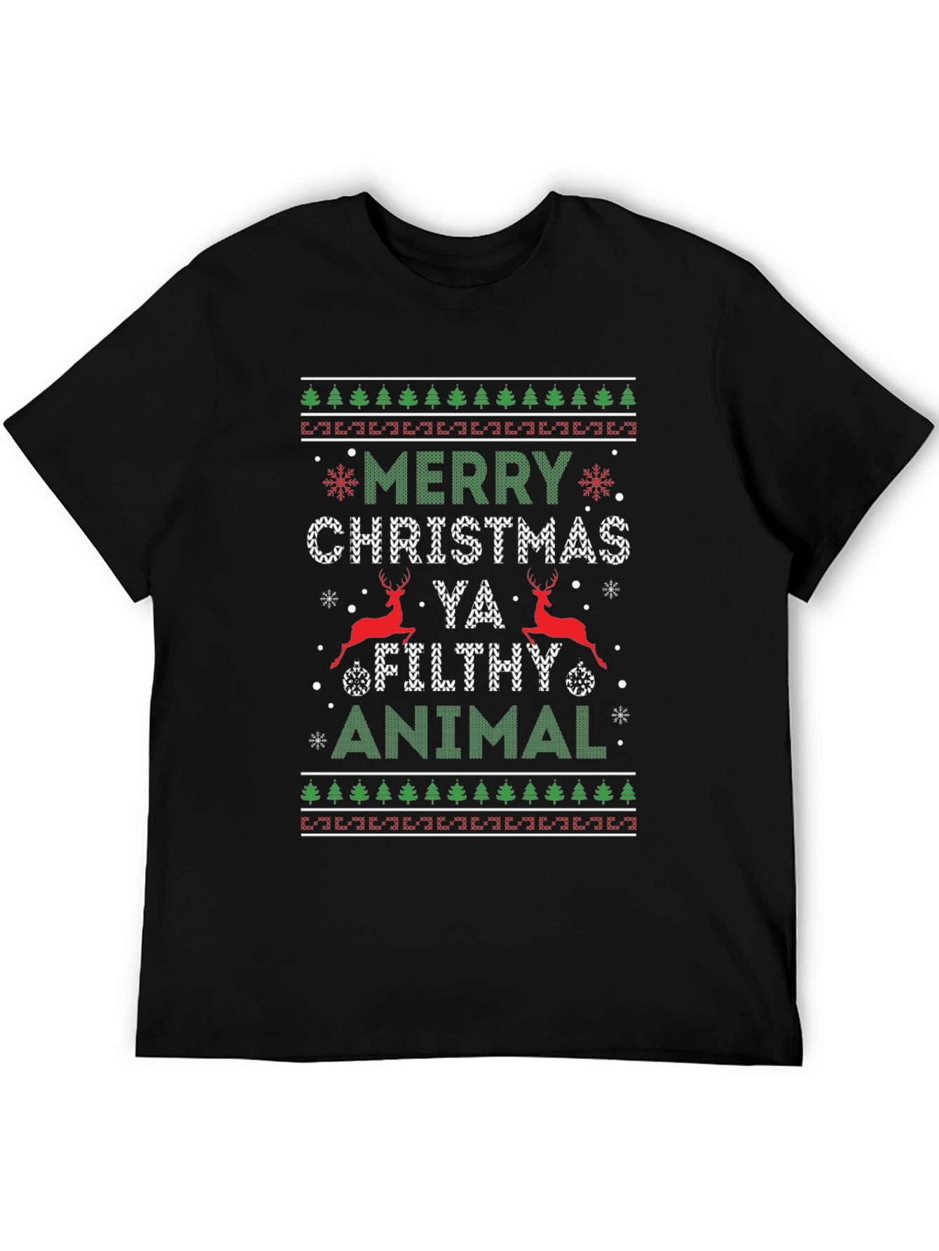 Merry Christmas Ya Filthy Animal Ugly Holiday Tee
