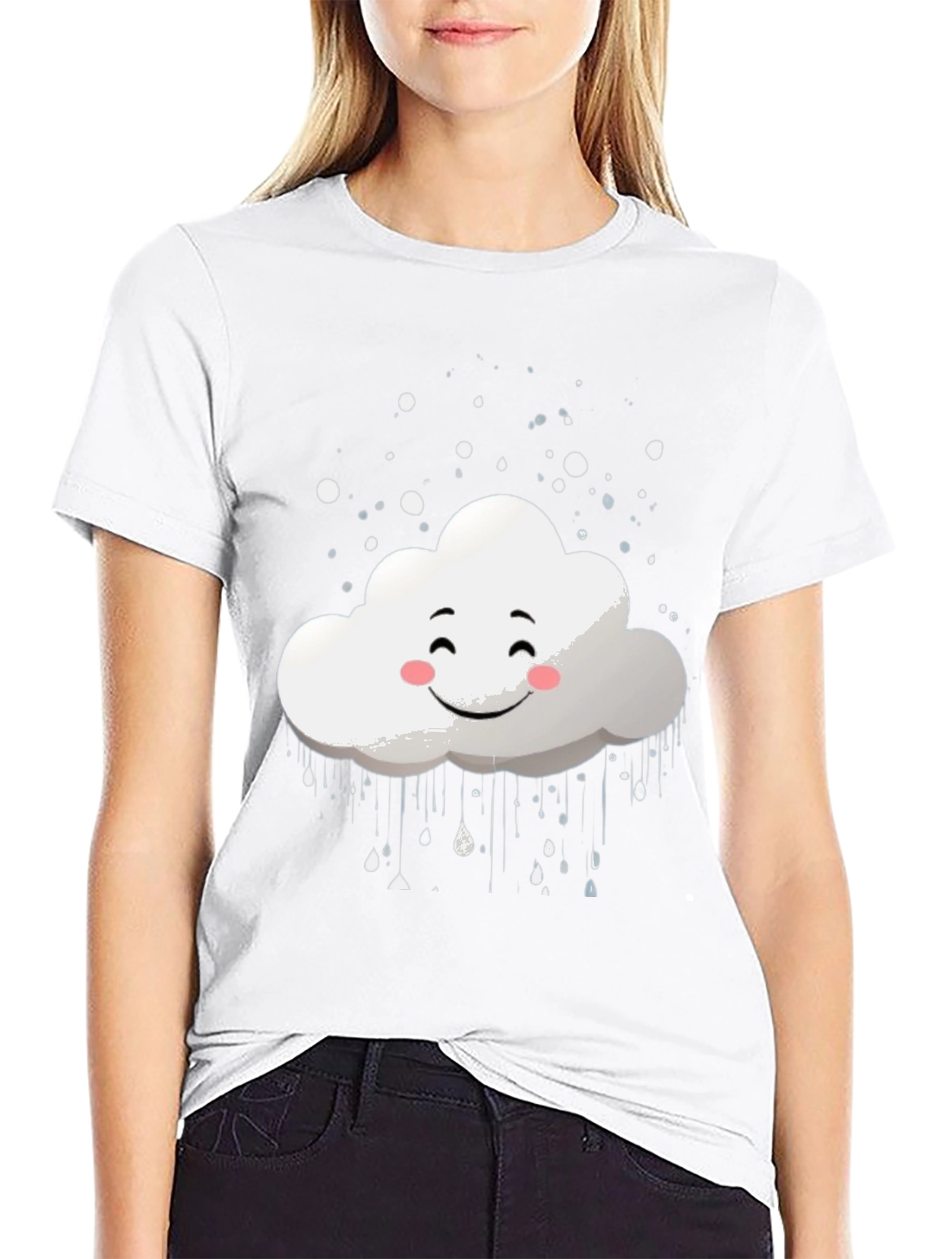 Cloud Graphic Tee - Happy Weather T-Shirt