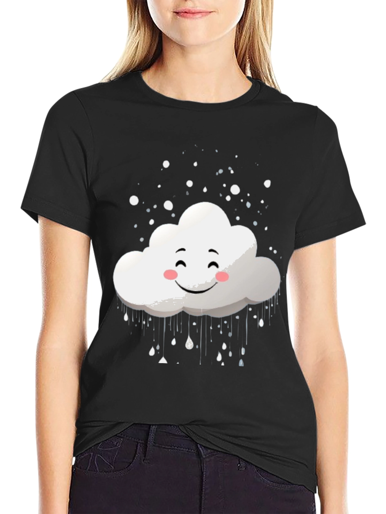 Cloud Graphic Tee - Happy Weather T-Shirt