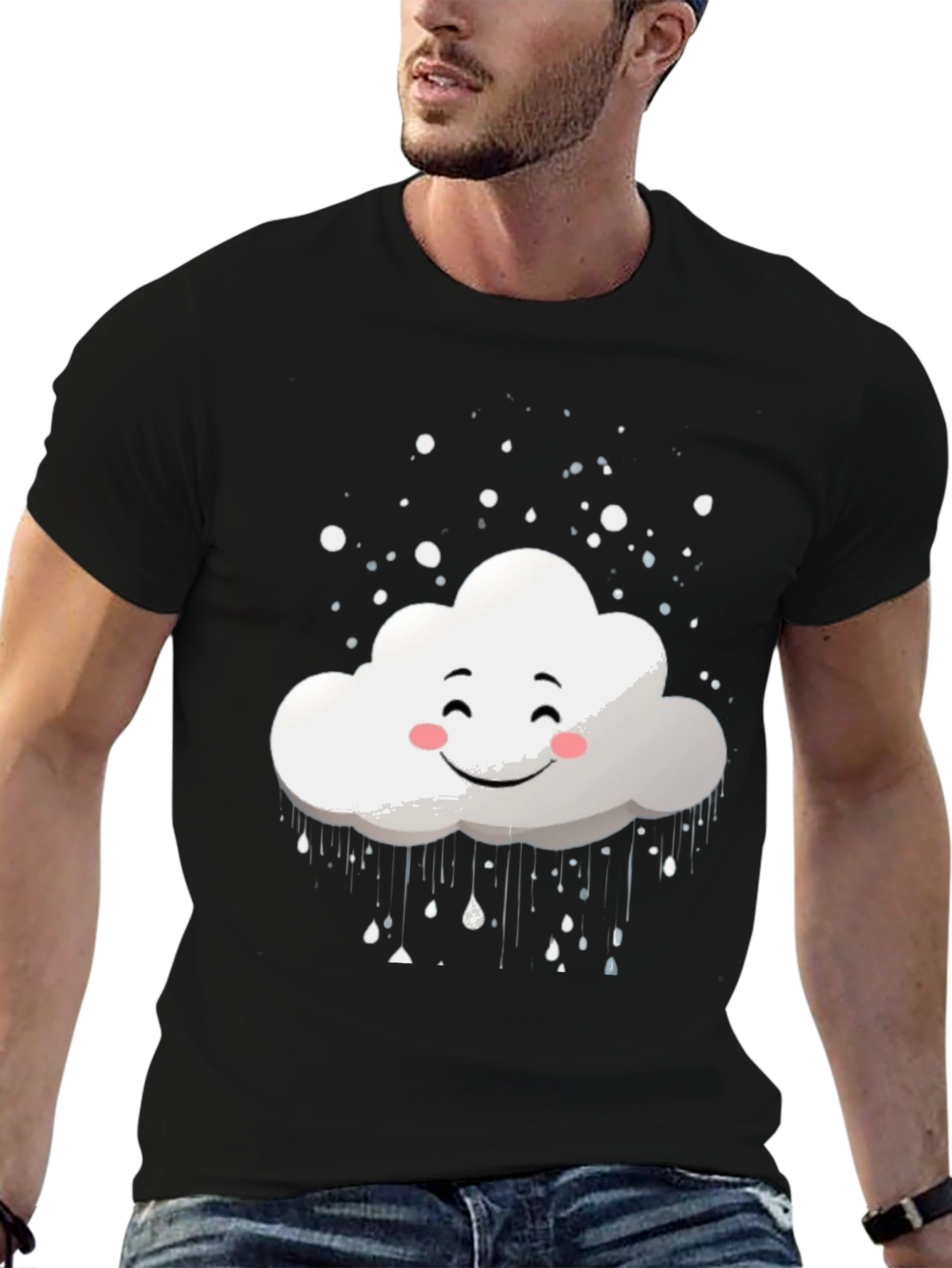 Cloud Graphic Tee - Happy Weather T-Shirt