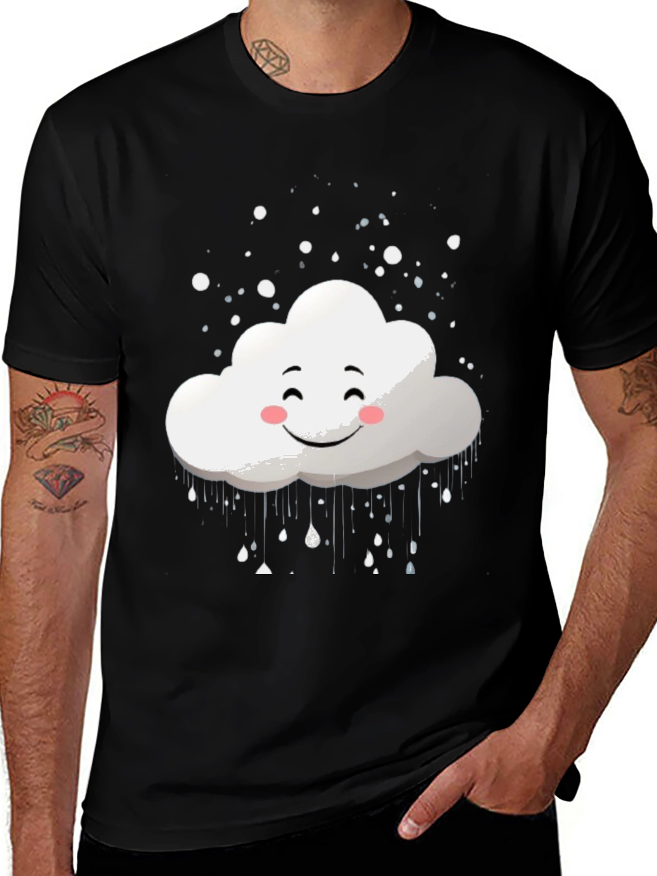 Cloud Graphic Tee - Happy Weather T-Shirt