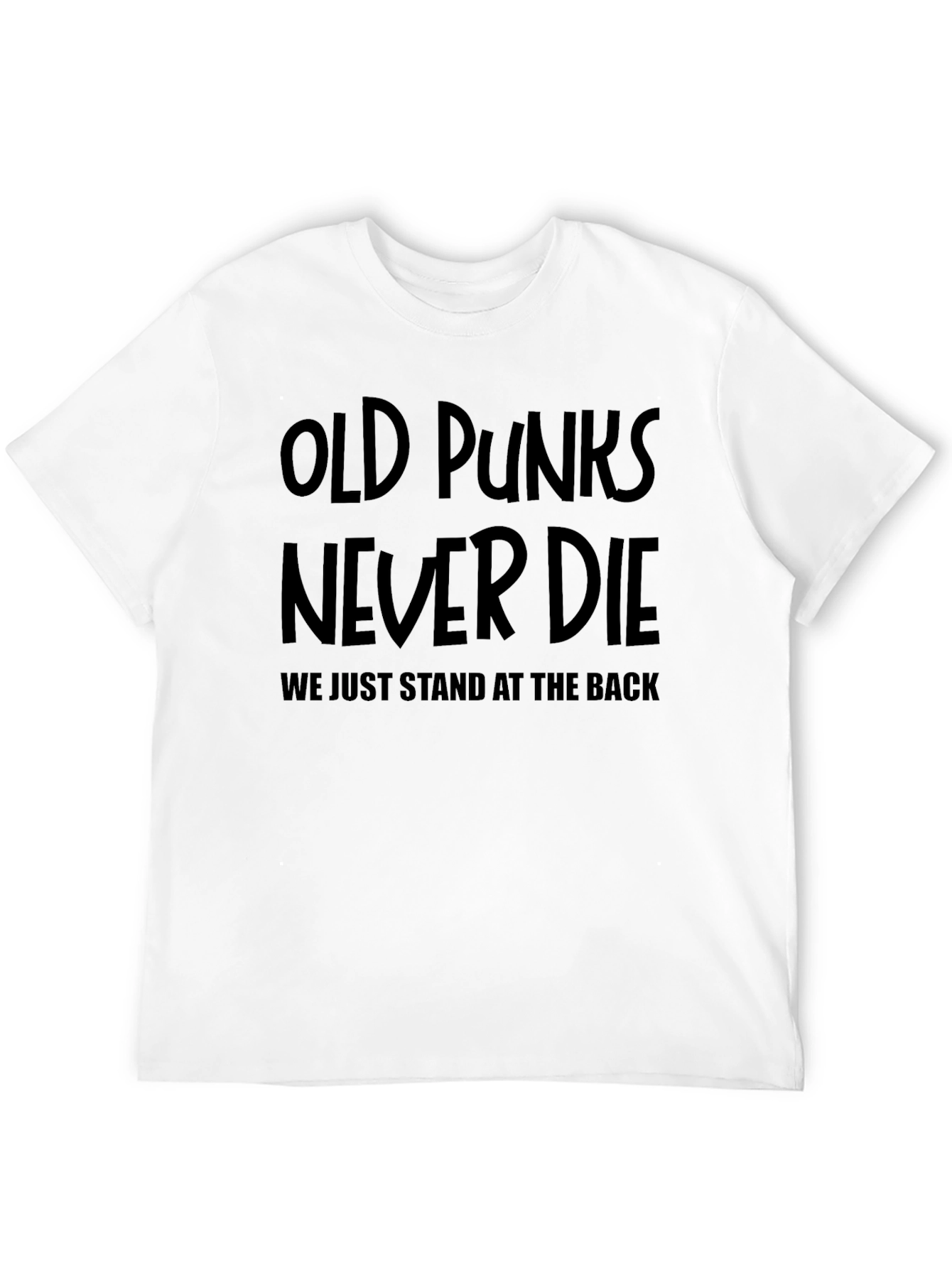 Old Punks Never Die Graphic Tee - Black