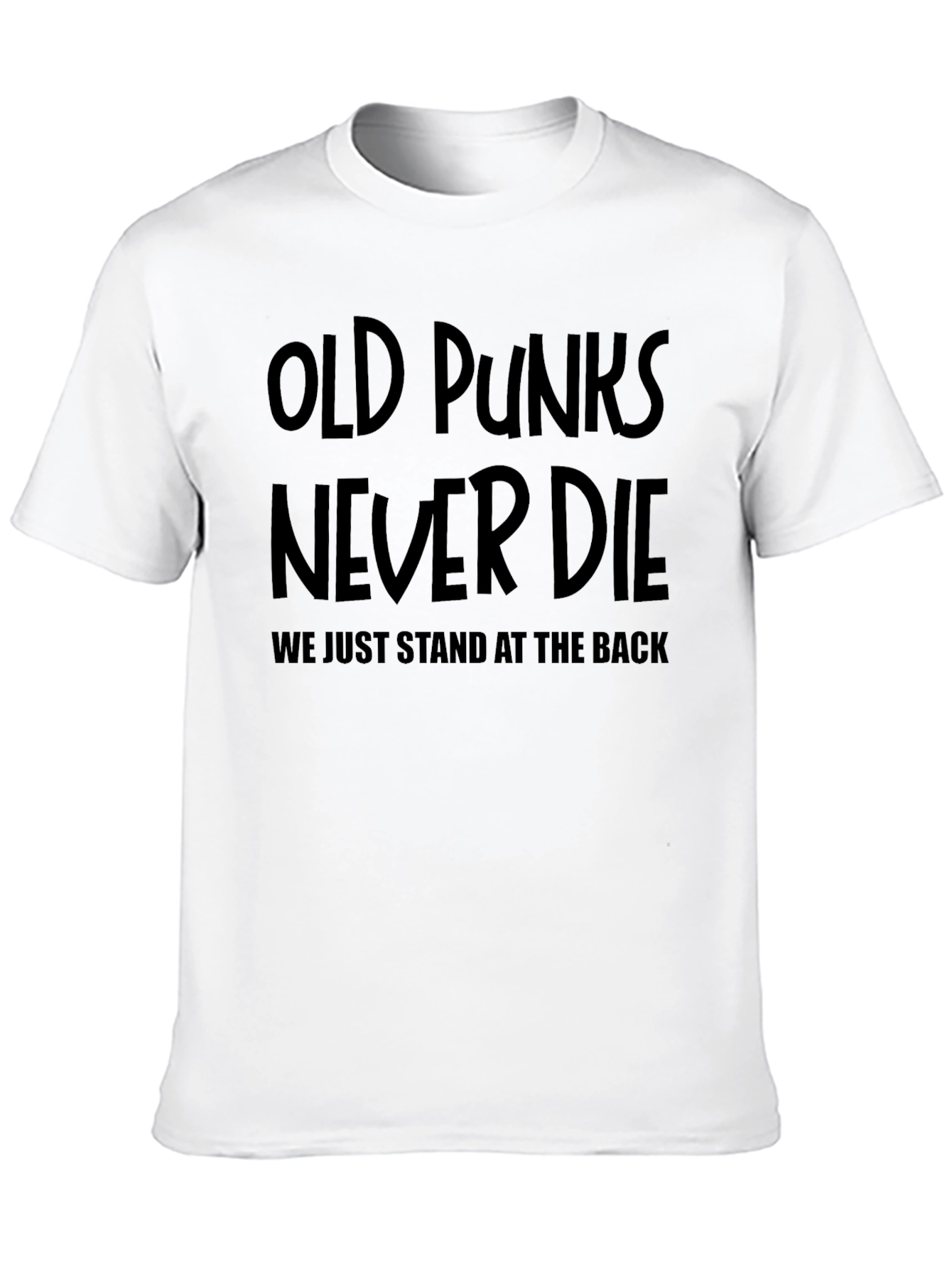 Old Punks Never Die Graphic Tee - Black
