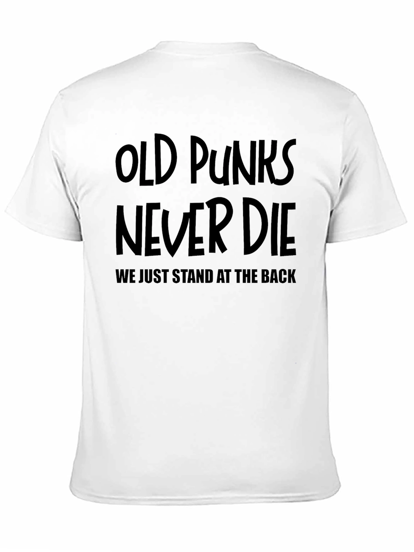 Old Punks Never Die Graphic Tee - Black