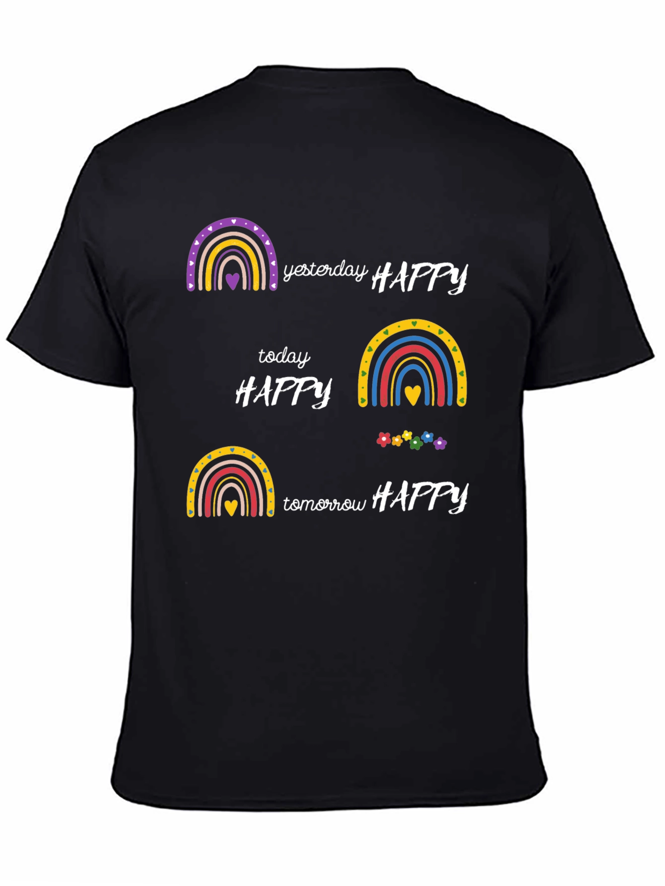 Happy Rainbow Graphic T-Shirt