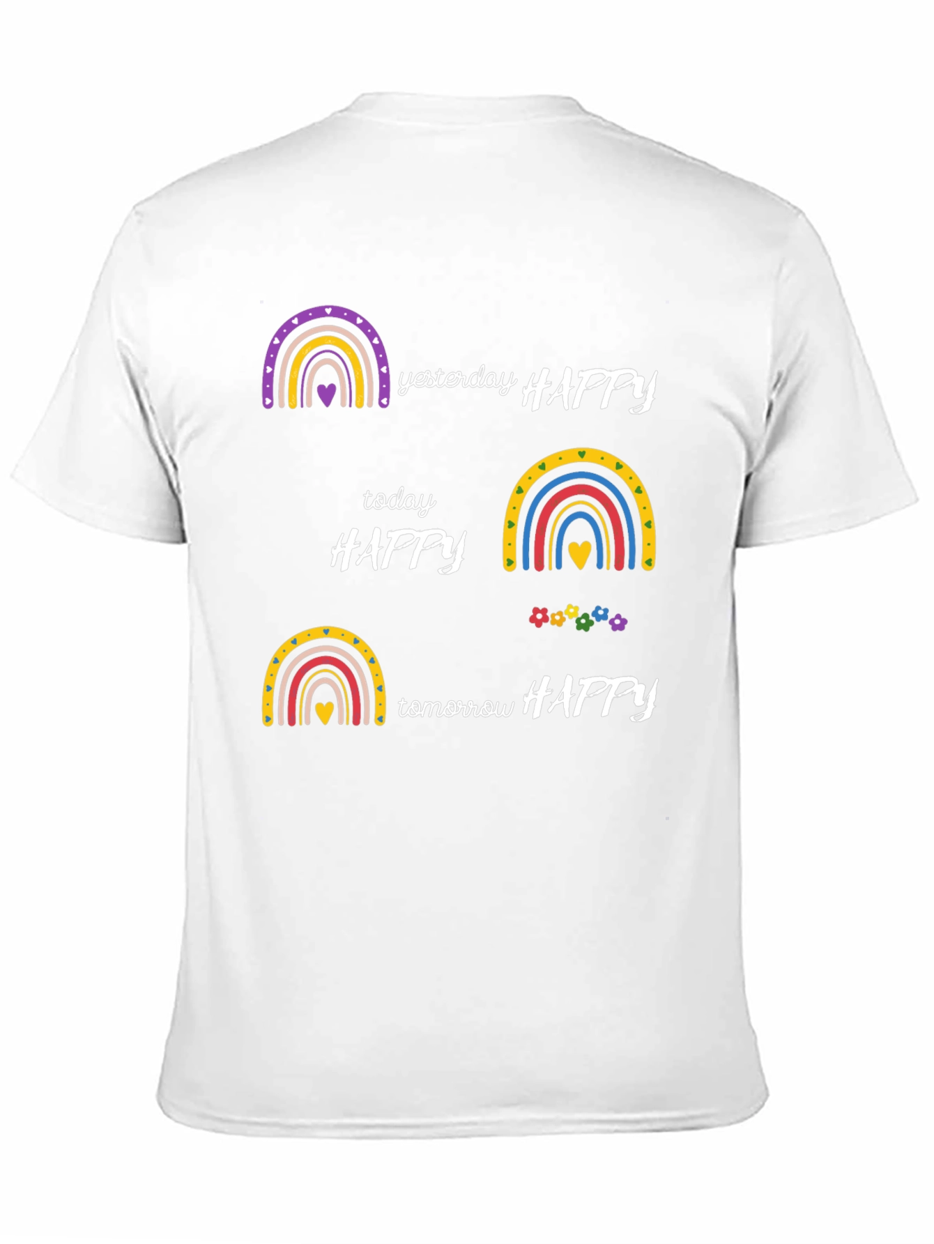 Happy Rainbow Graphic T-Shirt
