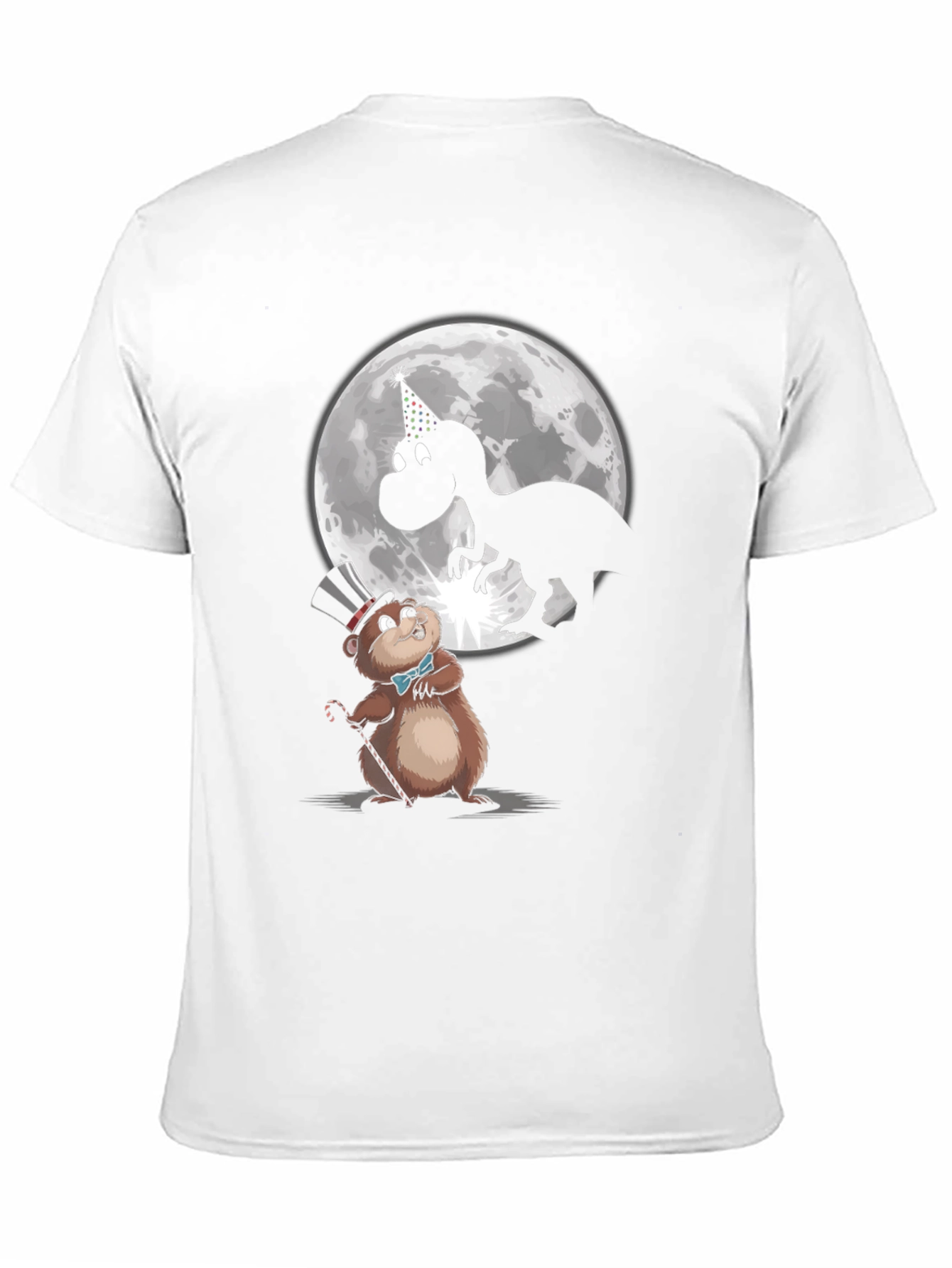 Party Animal T-Shirt: Dino & Groundhog