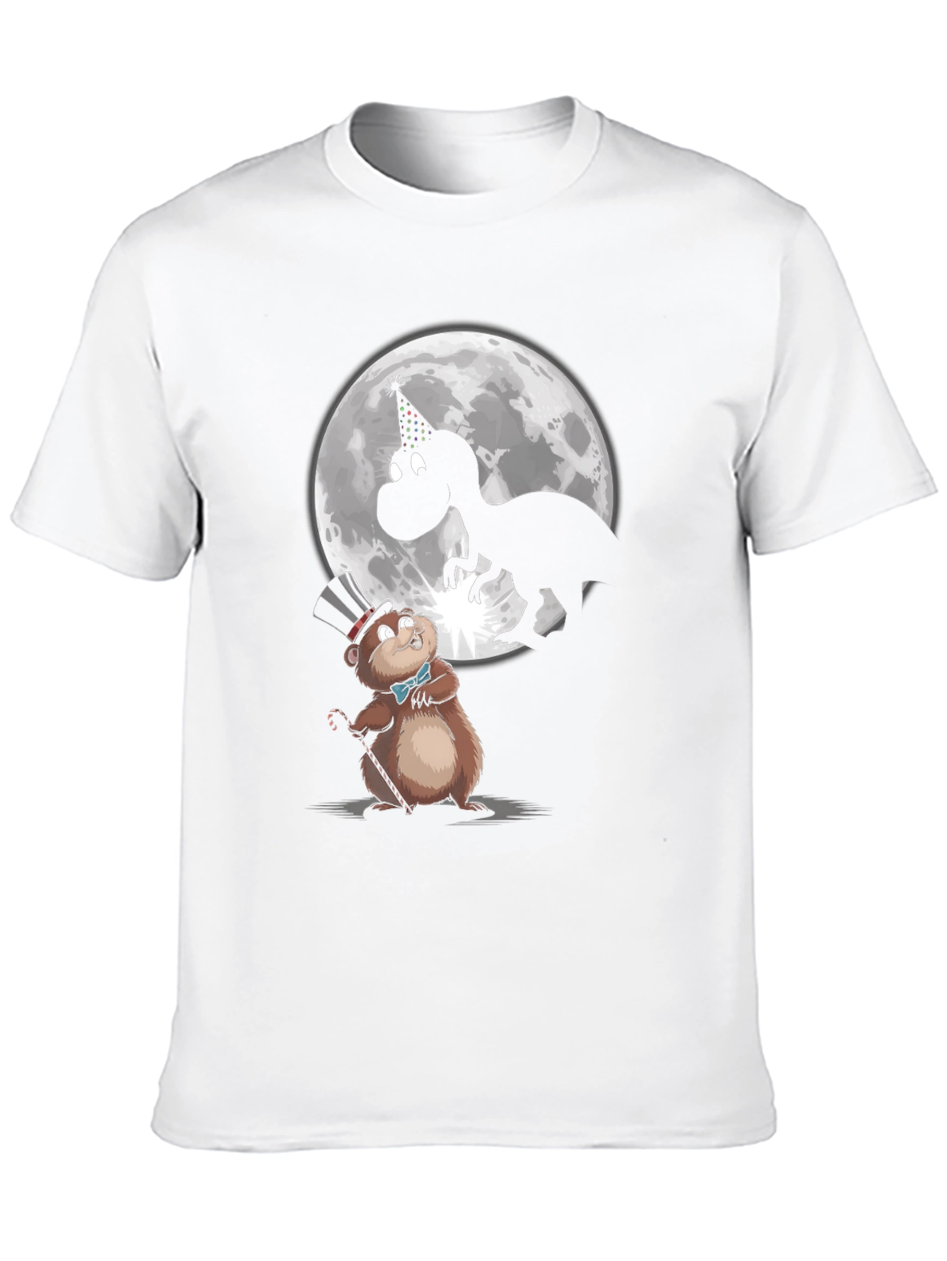 Party Animal T-Shirt: Dino & Groundhog