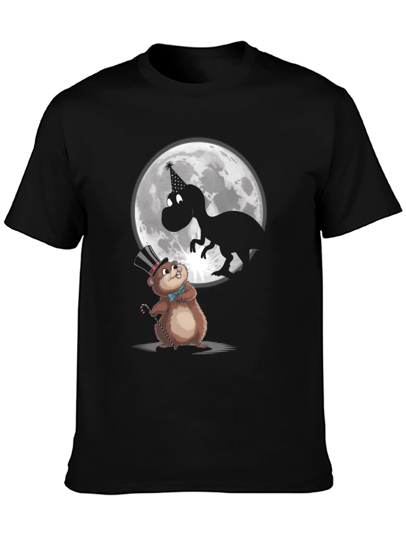 Party Animal T-Shirt: Dino & Groundhog