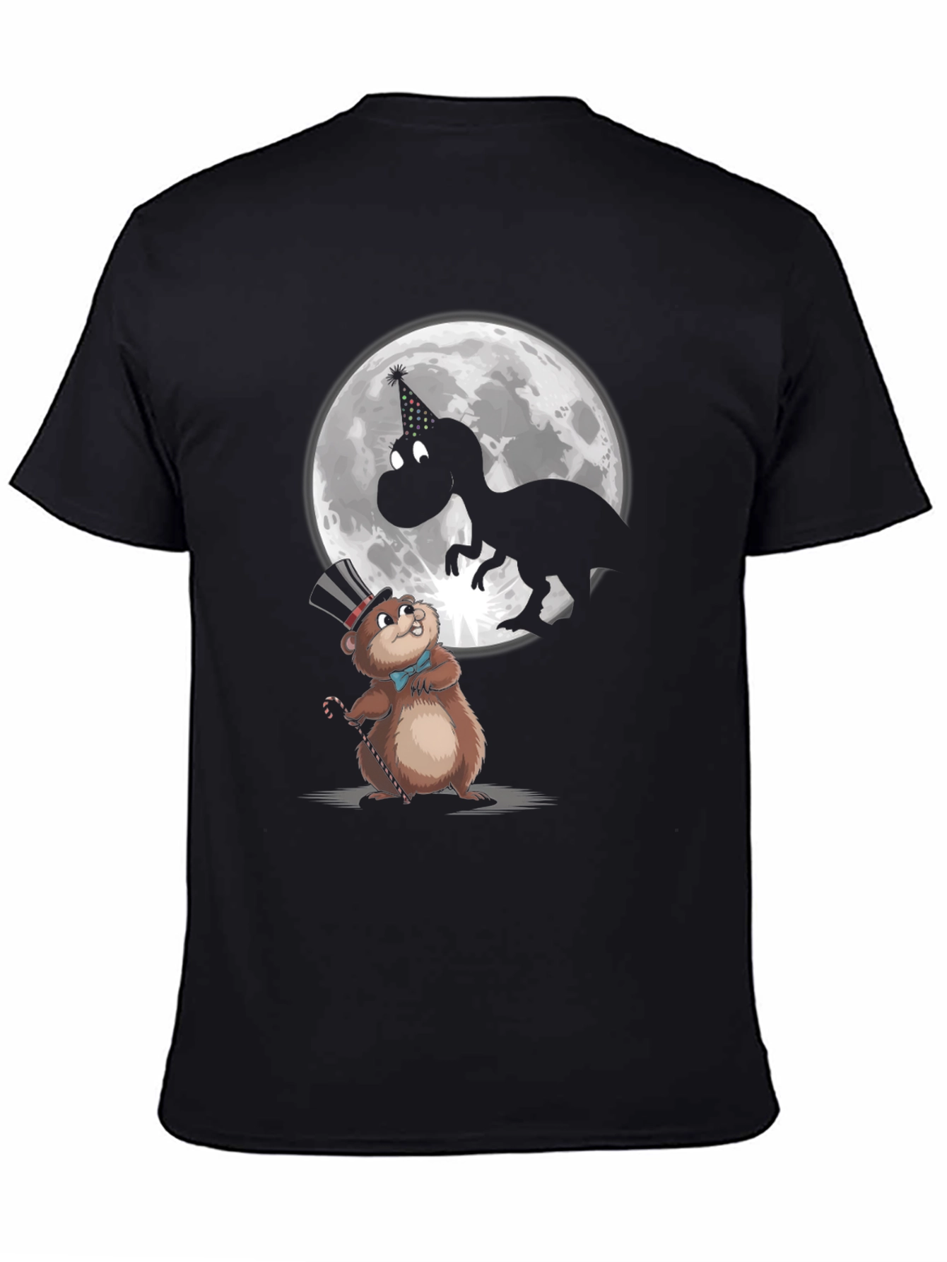 Party Animal T-Shirt: Dino & Groundhog